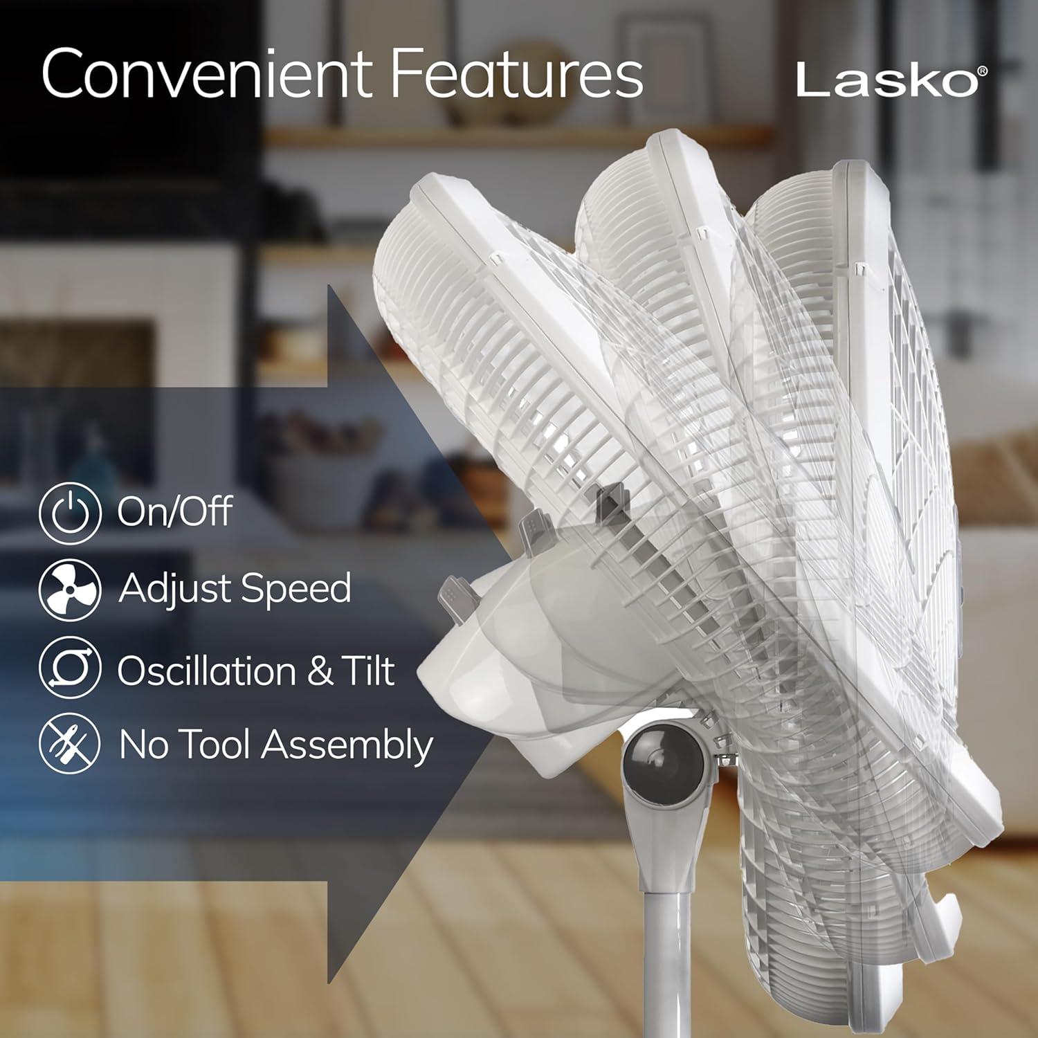 Lasko Lasko 18" Oscillating Pedestal/Standing Fan