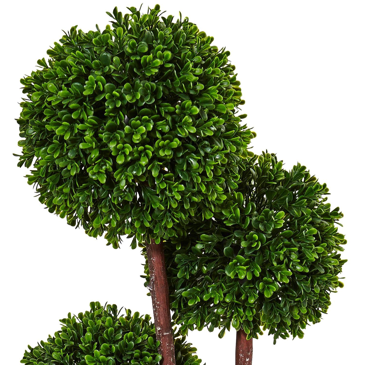 3ft Boxwood Topiary Artificial Tree - Nearly Natural
