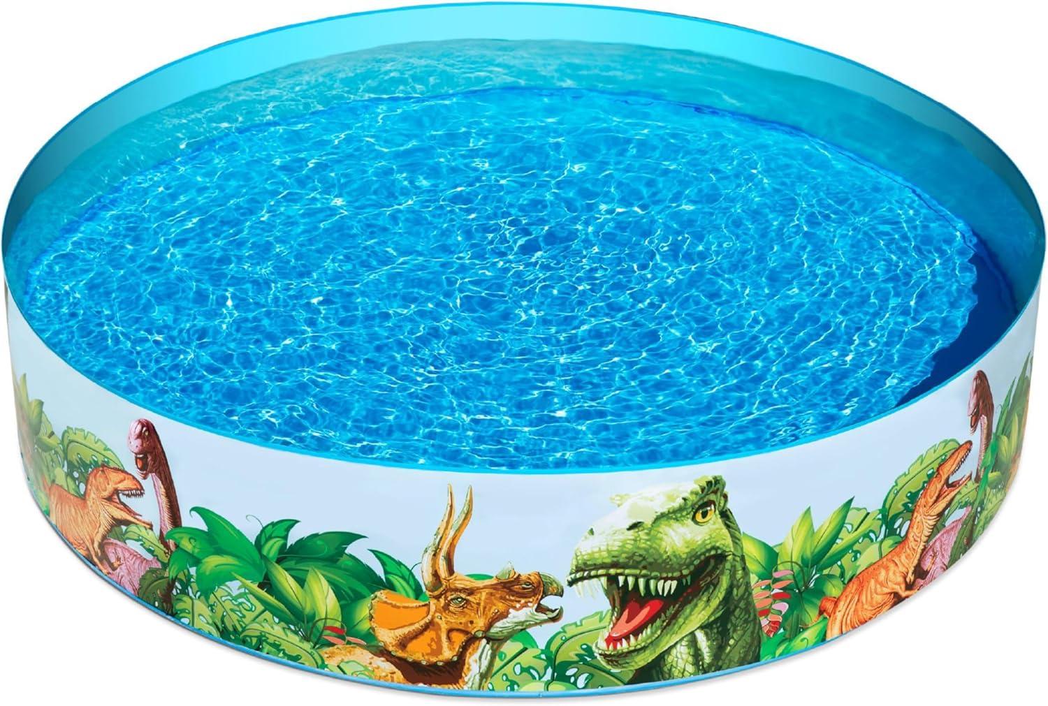 Bestway BW55022-20 Dinosaurous Fill 'N Fun Kiddie Paddling Pool, 1.83 m x 38 cm One Size,Multicolor