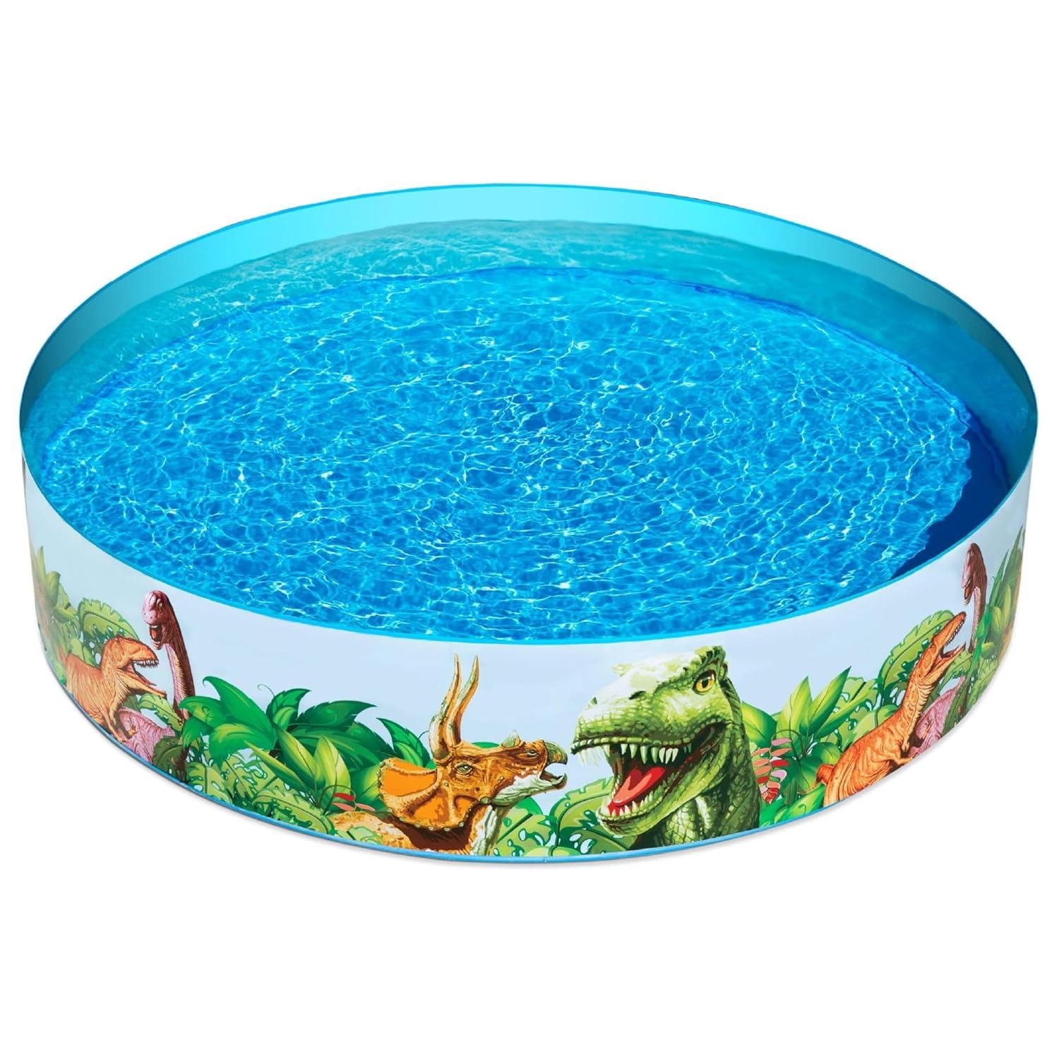 Bestway BW55022-20 Dinosaurous Fill 'N Fun Kiddie Paddling Pool, 1.83 m x 38 cm One Size,Multicolor