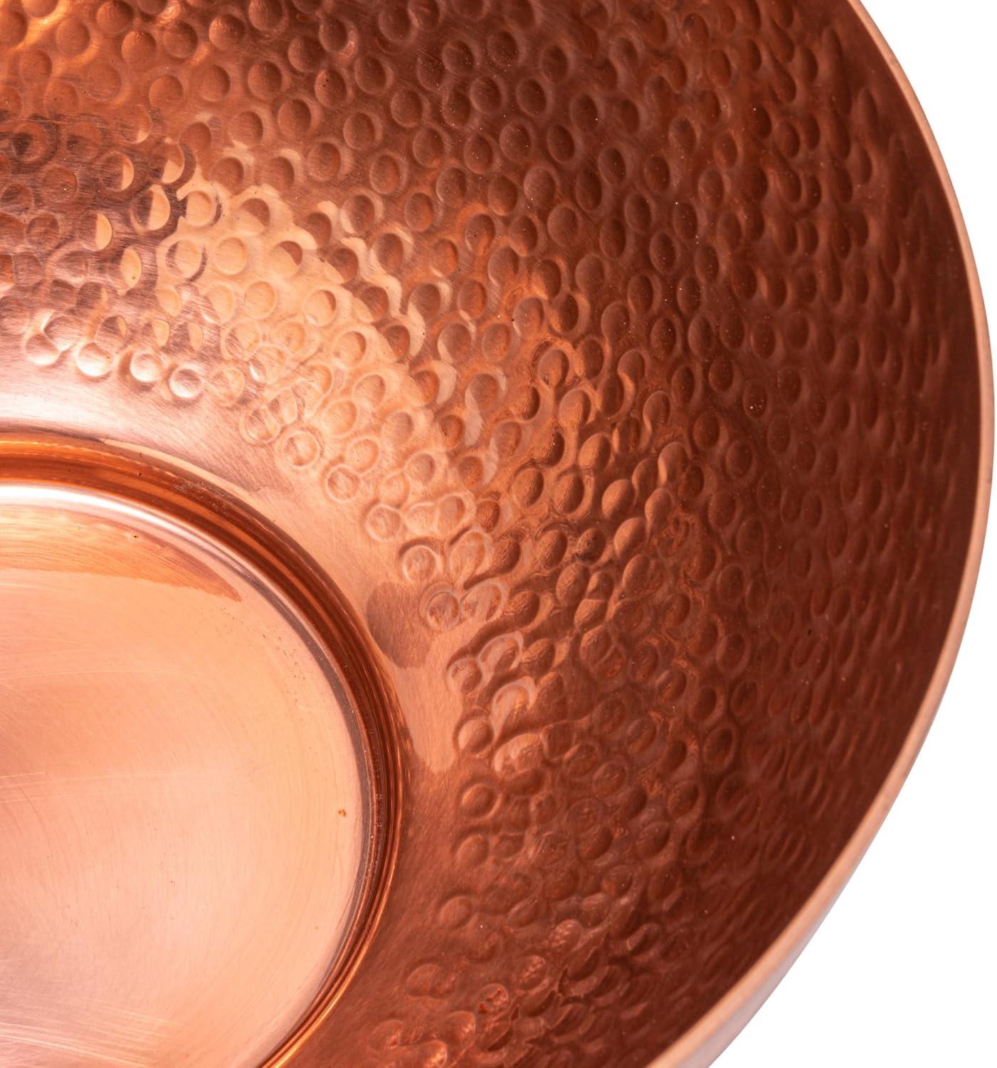 Bloomingville, Copper Round Hammered Metal Bowls, Set of 2 Sizes, Finish