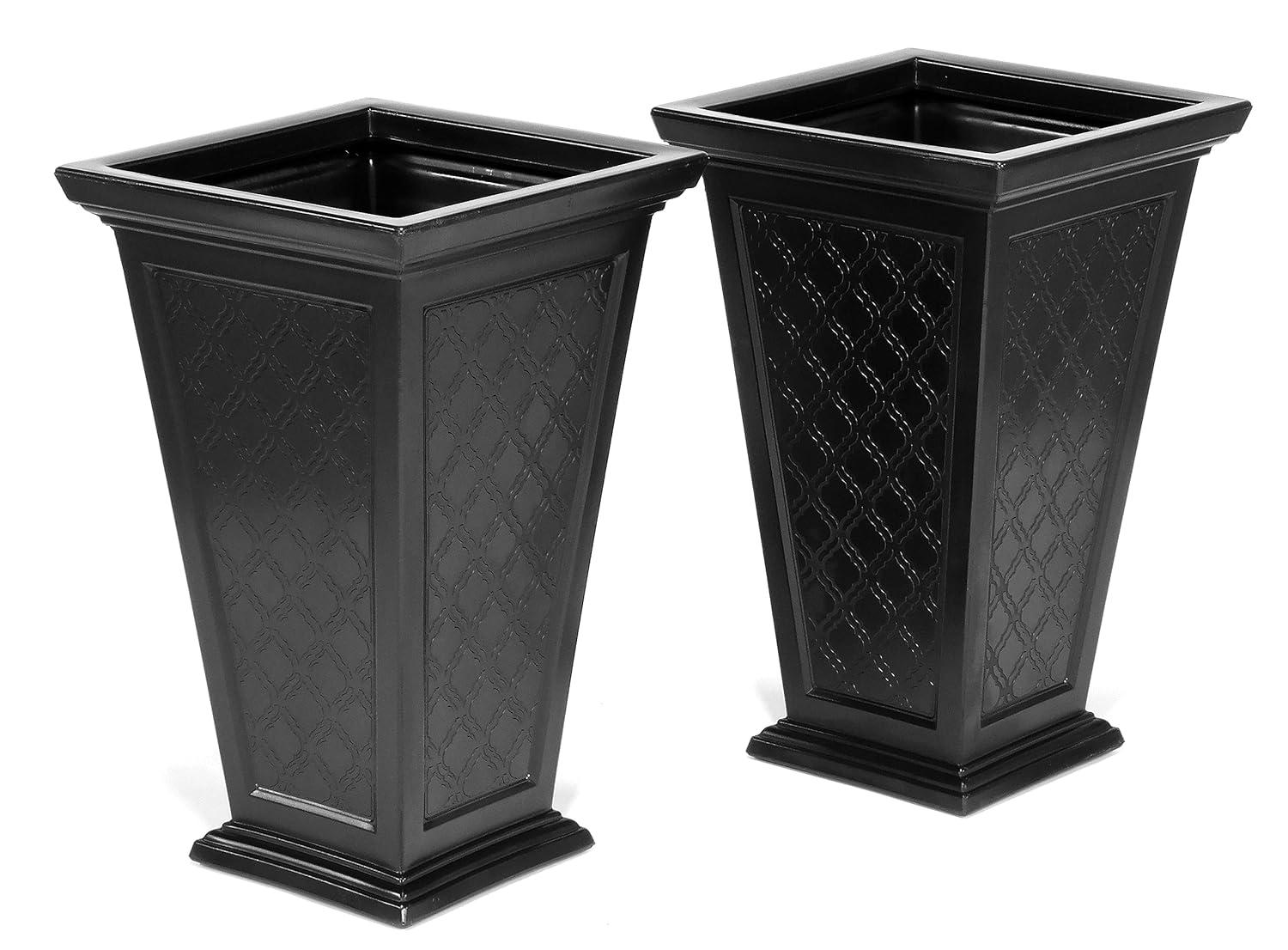 FCMP Outdoor  2 - Piece Self-Watering Plastic Pot Planter Set & Reviews | Wayfair