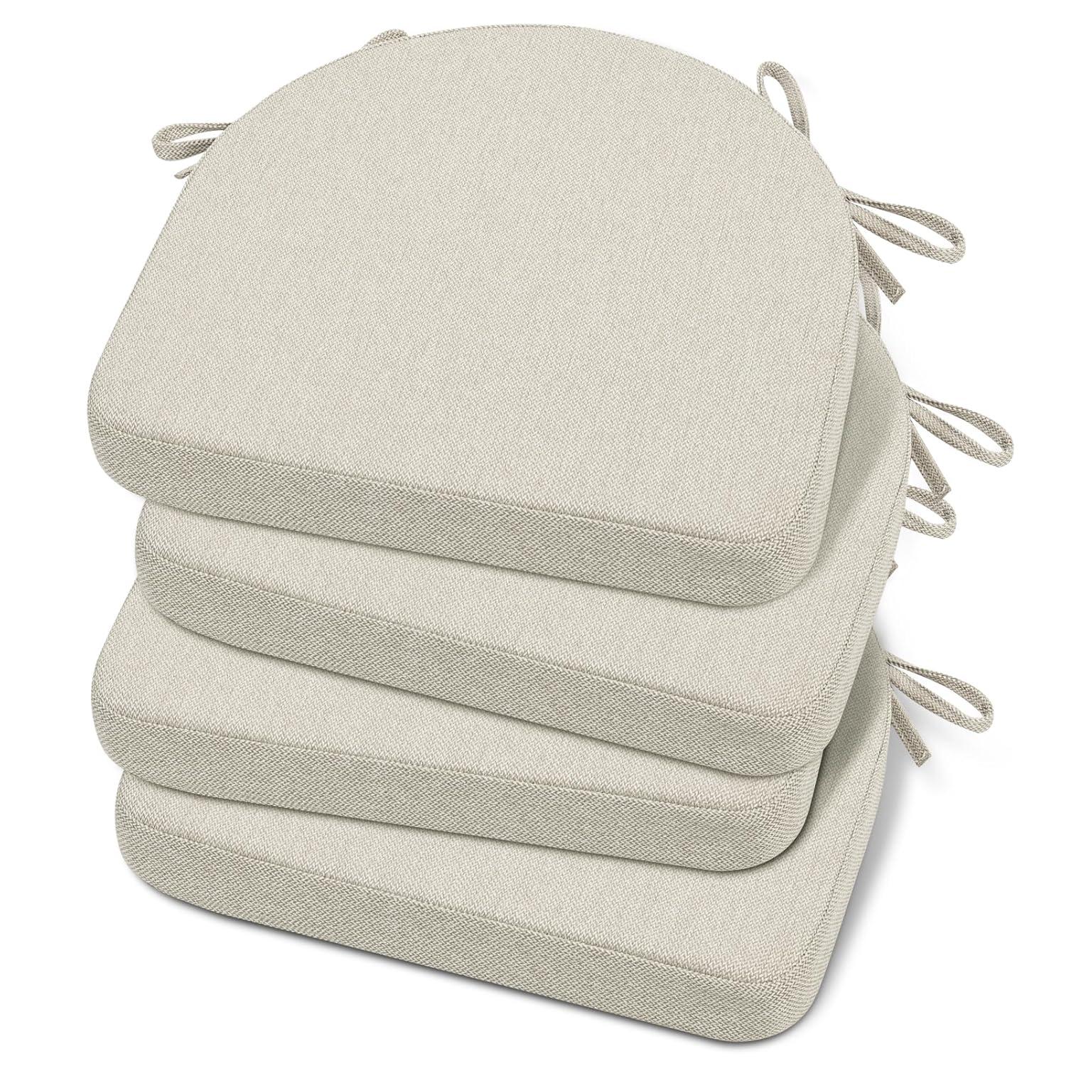 Chair Cushions for Kitchen Chairs Set of 4 Dining Chair Pads, Universal Non-Slip Dining Chair Cushions with Ties for Office Use