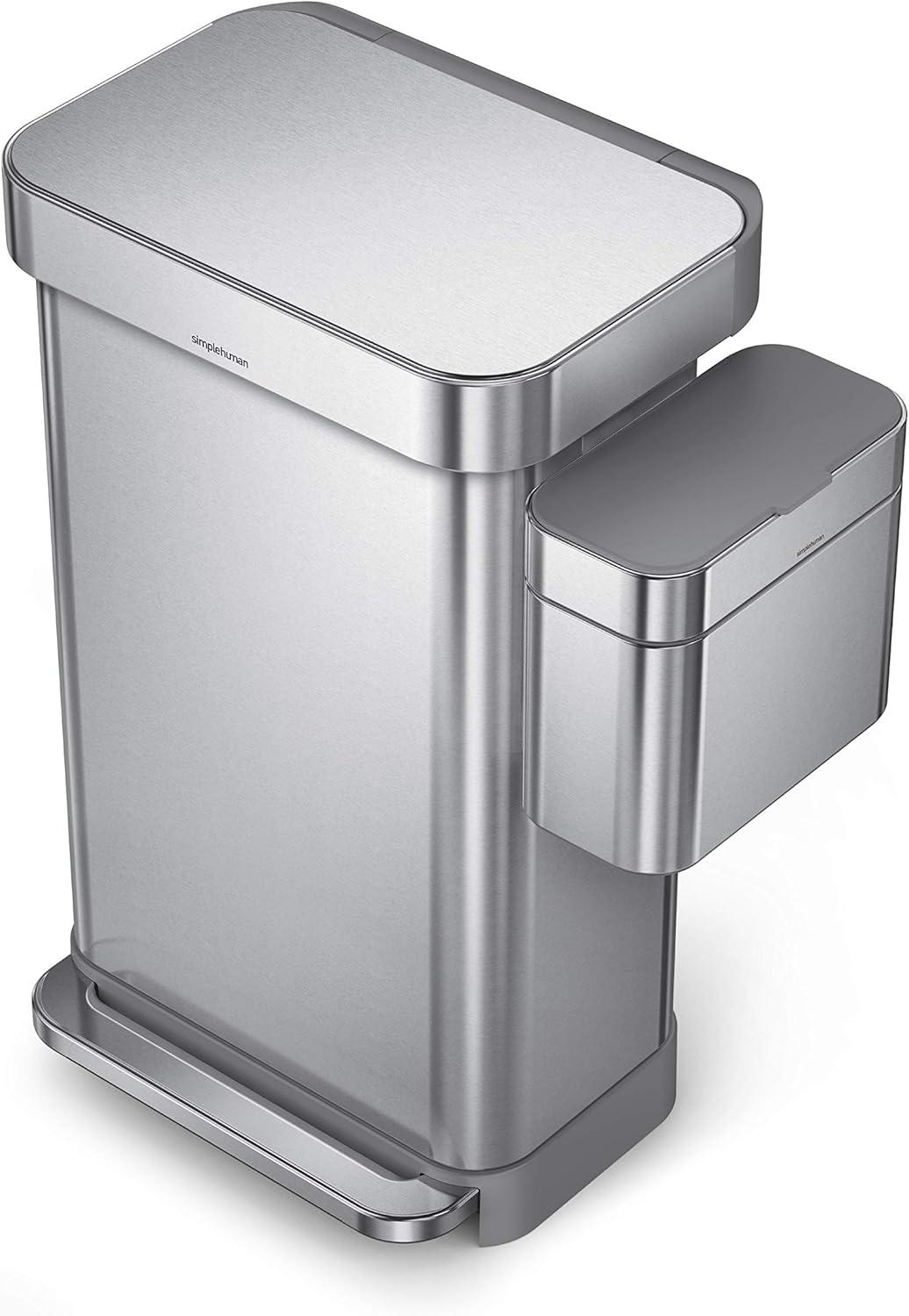 simplehuman ® 4-L Stainless Steel Compost Caddy