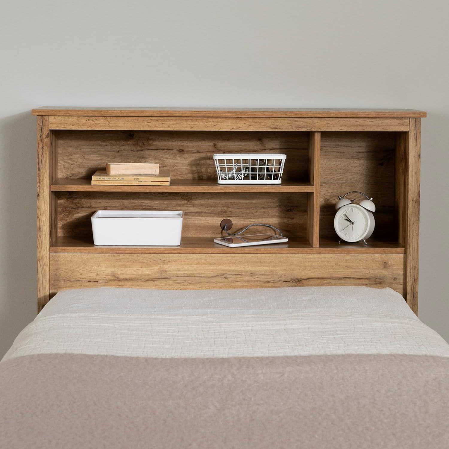 South Shore Tassio, Farmhouse Headboard, Twin Brown