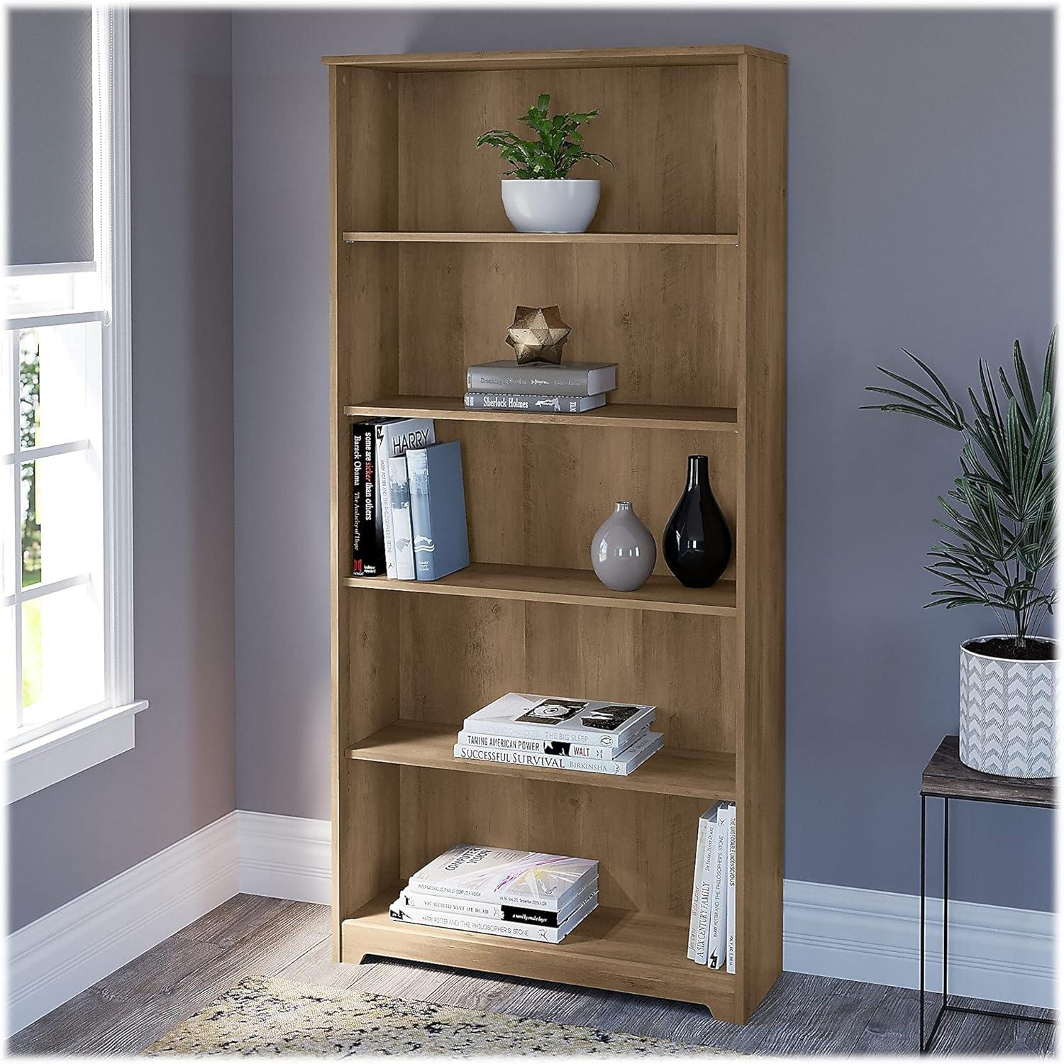 Huckins 5 Shelf 66" Standard Bookcase