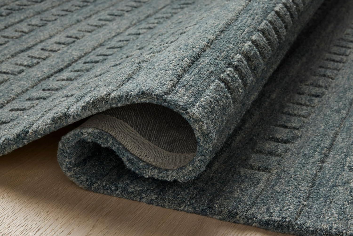 Bradley III Hand-Tufted Wool Rug by Chris Loves Julia x Loloi - Teal / 9'3" x 13'