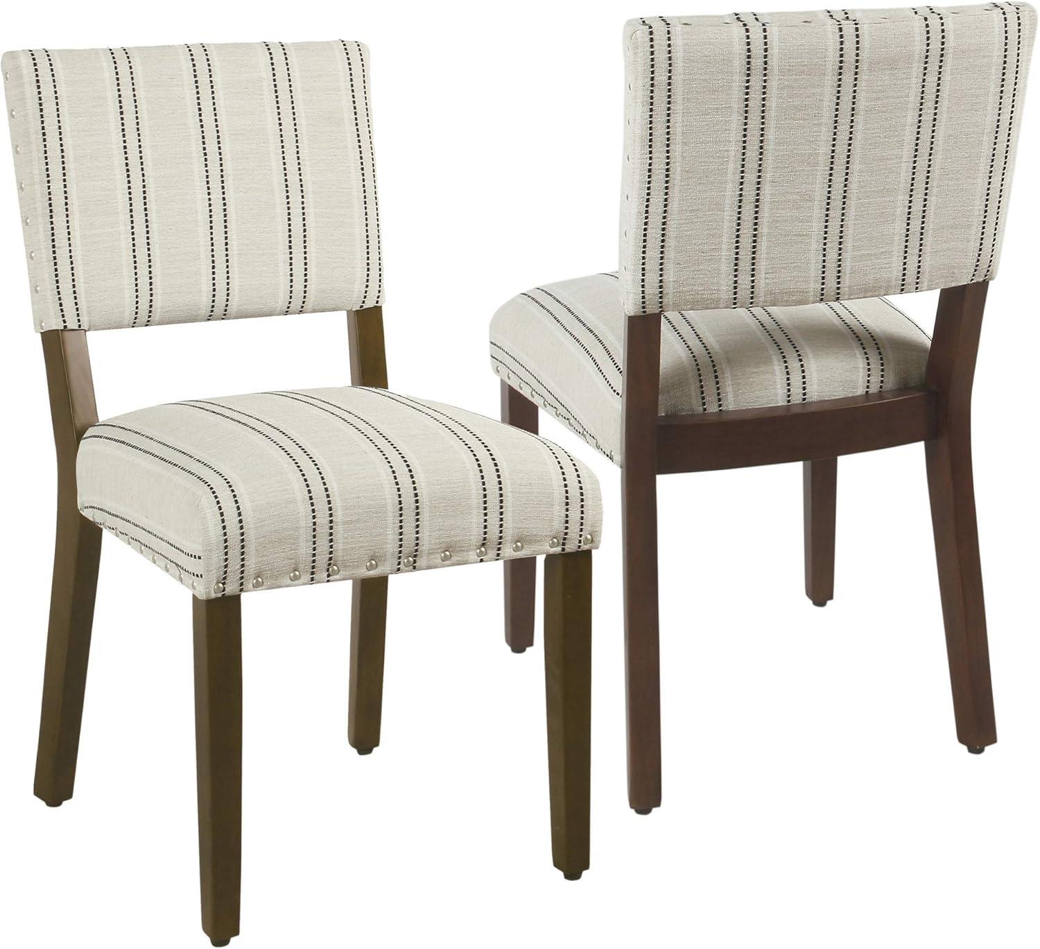 Set of 2 Stripe Dining Chairs - HomePop