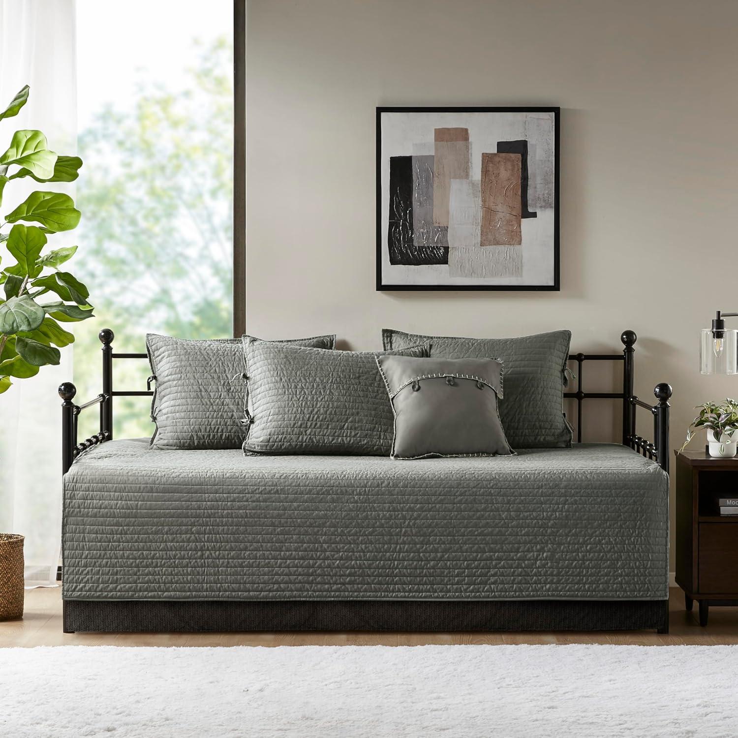 Ridge 3 Piece Reversible Plaid Daybed Cover Set
