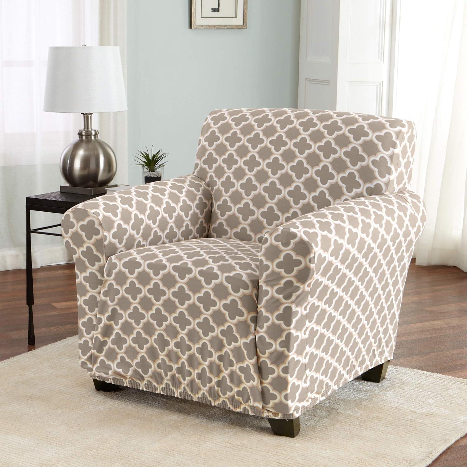 Velvet Plush Stretch Chair Slipcover