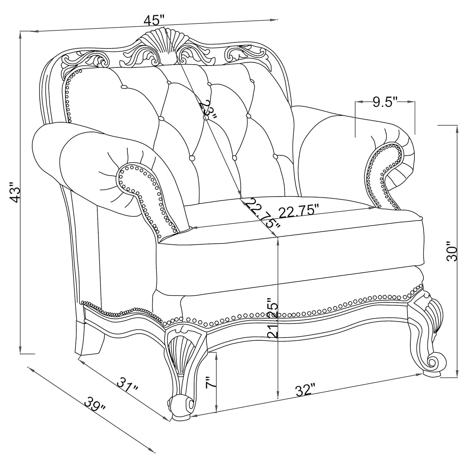 Andrew Home Studio Daosta Leather Armchair