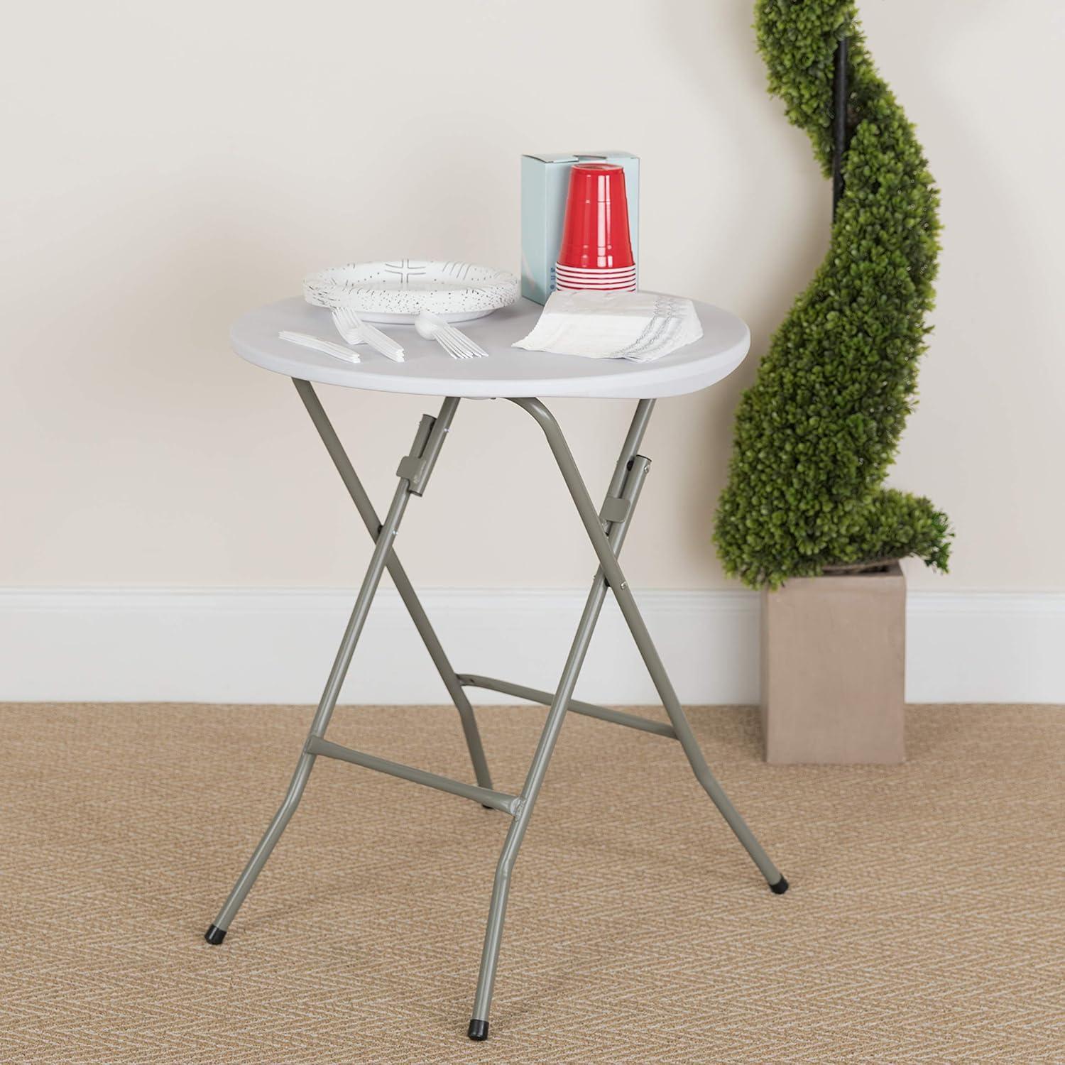 Noah 2' Round Plastic Event Folding Table by Flash Furniture