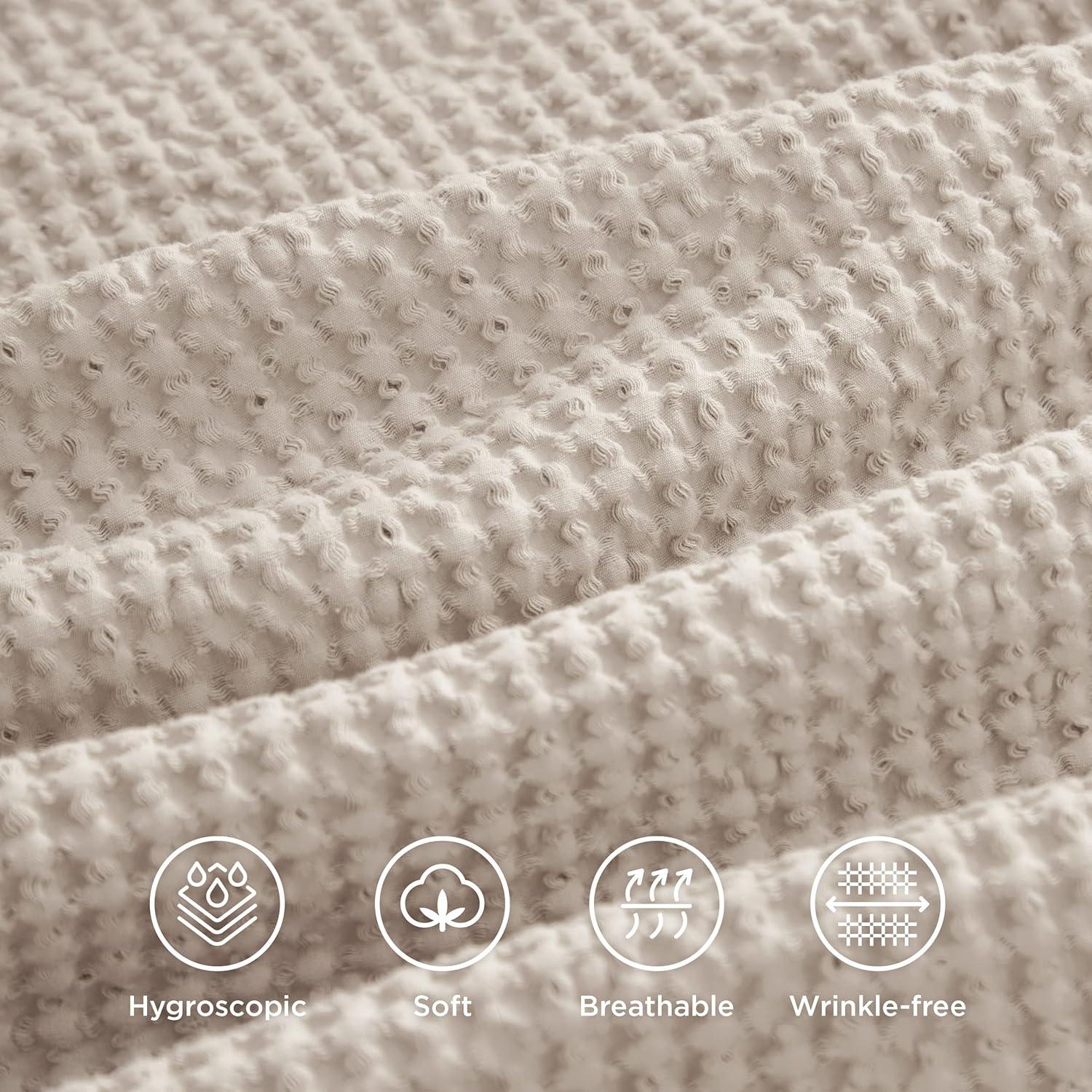 Bedsure Bedsure 100% Cotton Waffle Weave Duvet Cover