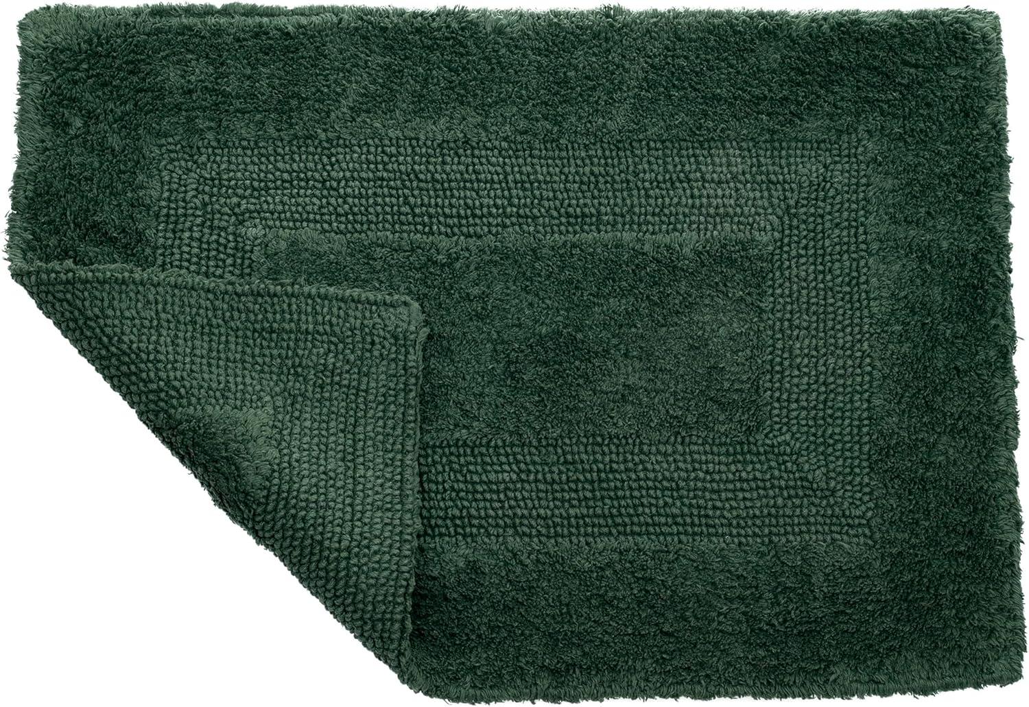 Lavish Home 2-pc Cotton Bath Mat Set - Machine Washable for Bathroom, Kitchen, or Laundry Room