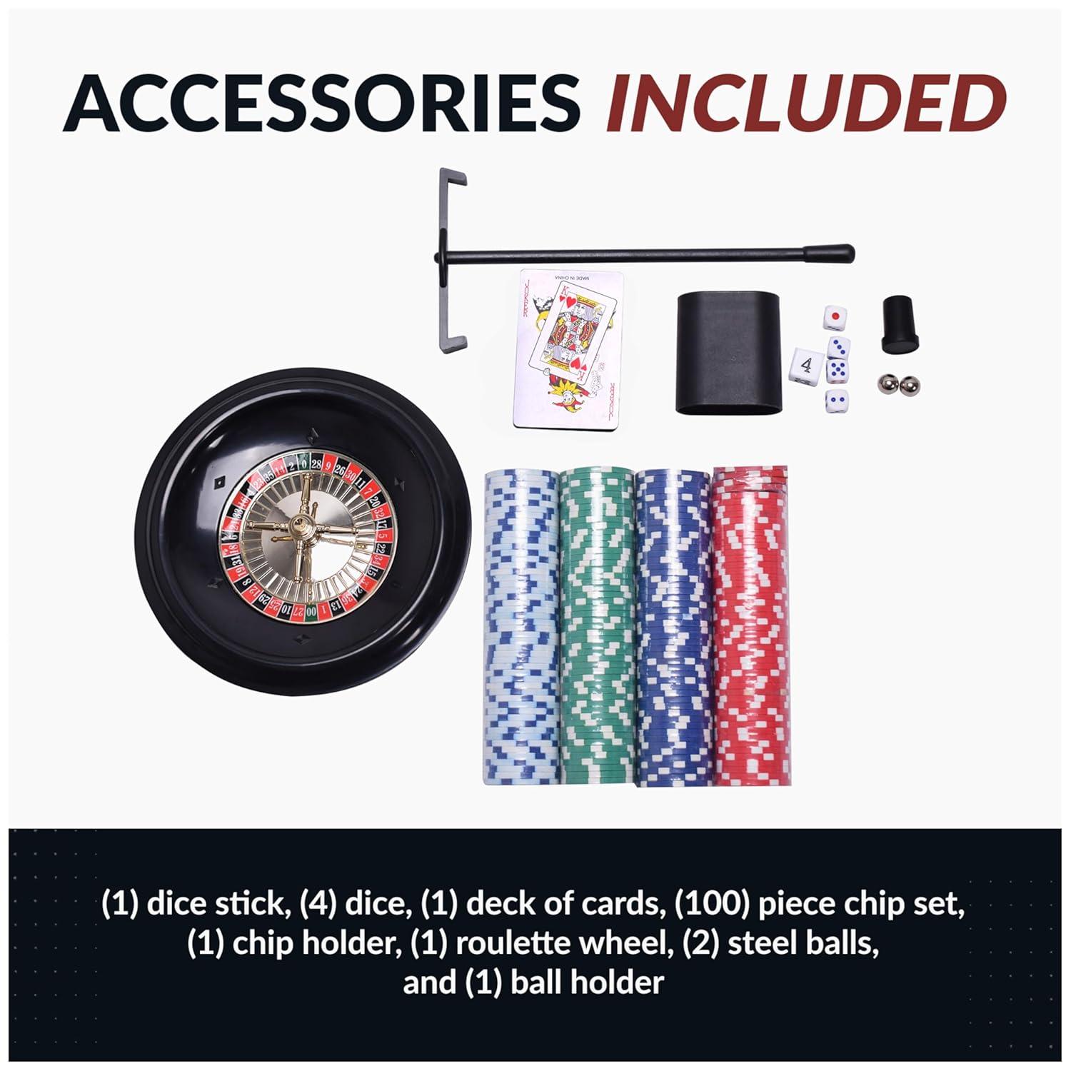 Hathaway Games 48" Monte Carlo Poker Table