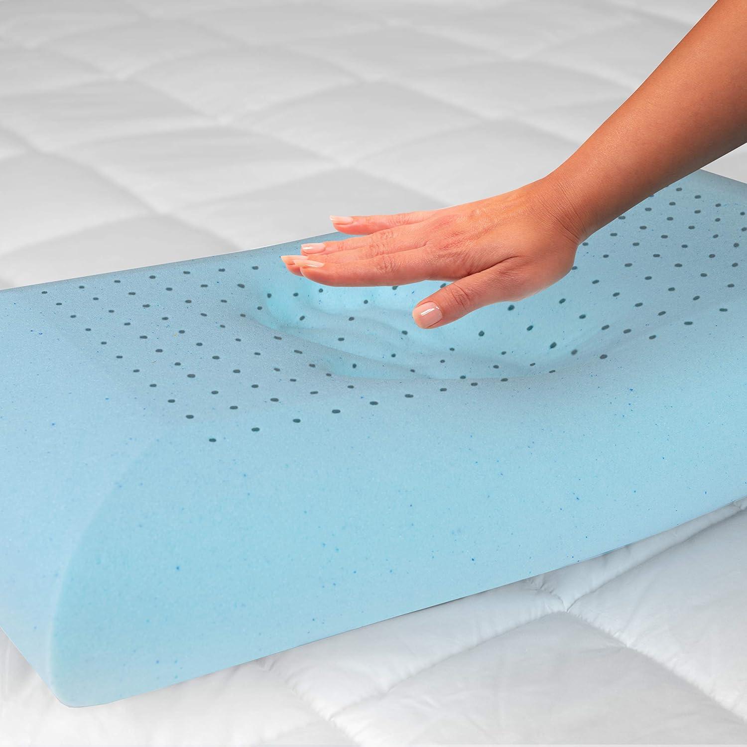 Hypoallergenic Queen Memory Foam Cooling Gel Pillow