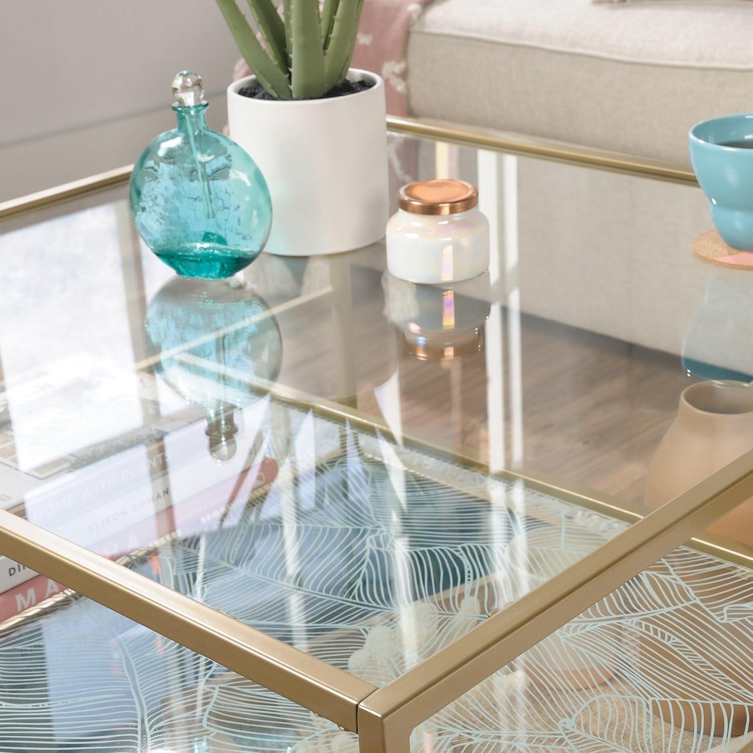 Coral Cape Coffee Table Satin Gold - Sauder