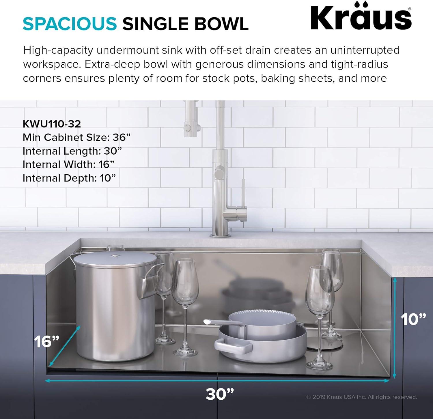 Kore Undermount Kitchen Sink with Garbage Disposal