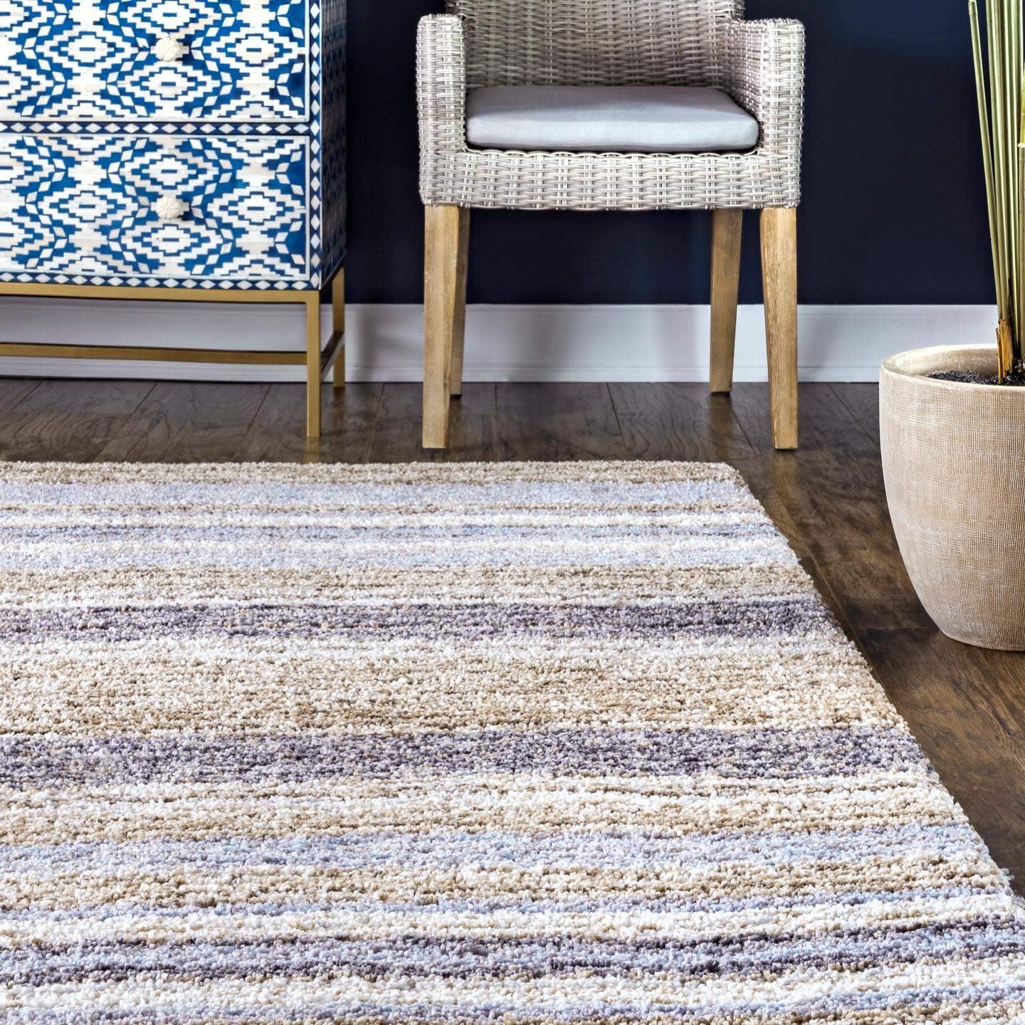 8'x10' Drey Ombre Shag Area Rug Denim - nuLOOM