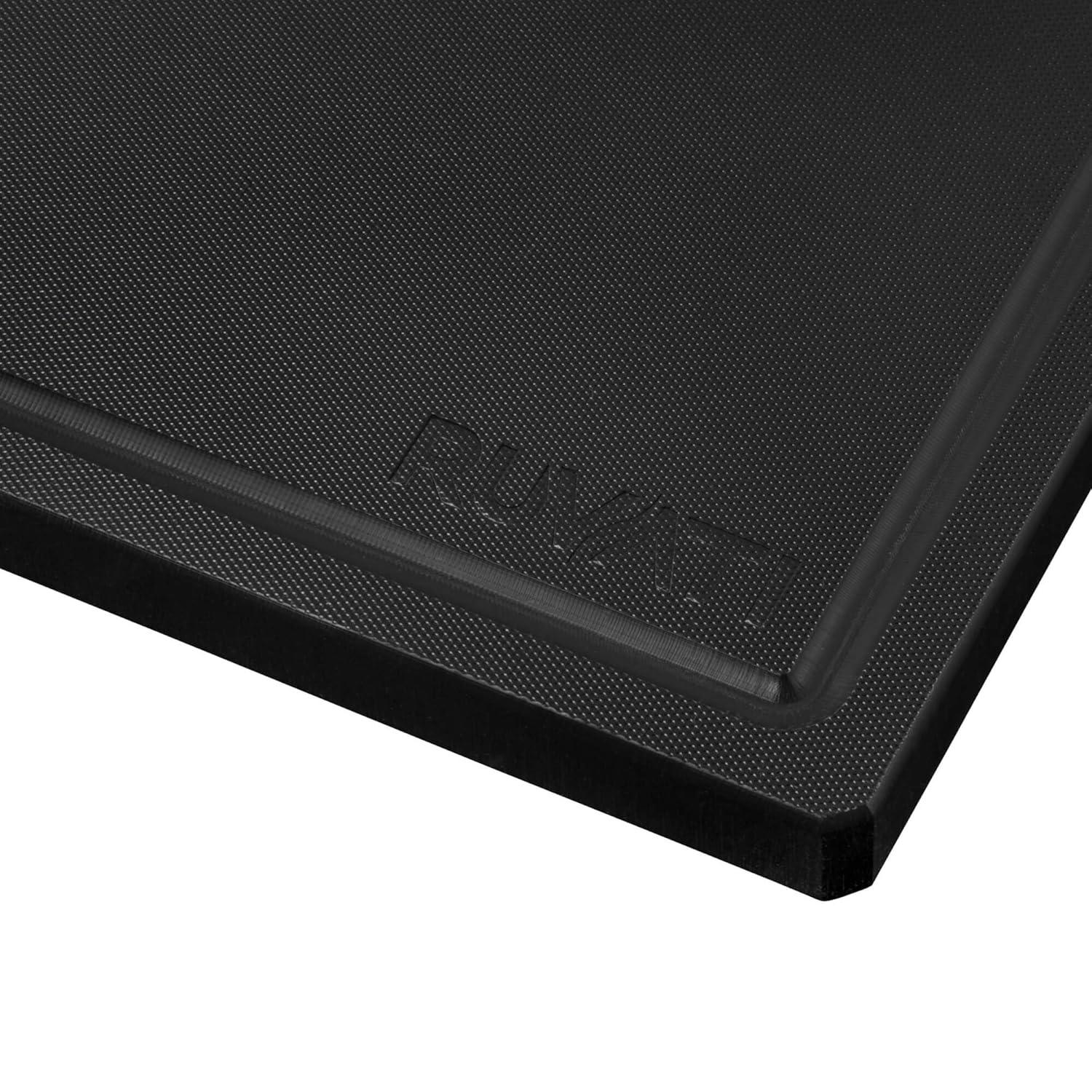 Ruvati Ruvati 17 x 11 inch LedgeFit Black Resin Replacement Cutting Board for Ruvati Workstation Sinks