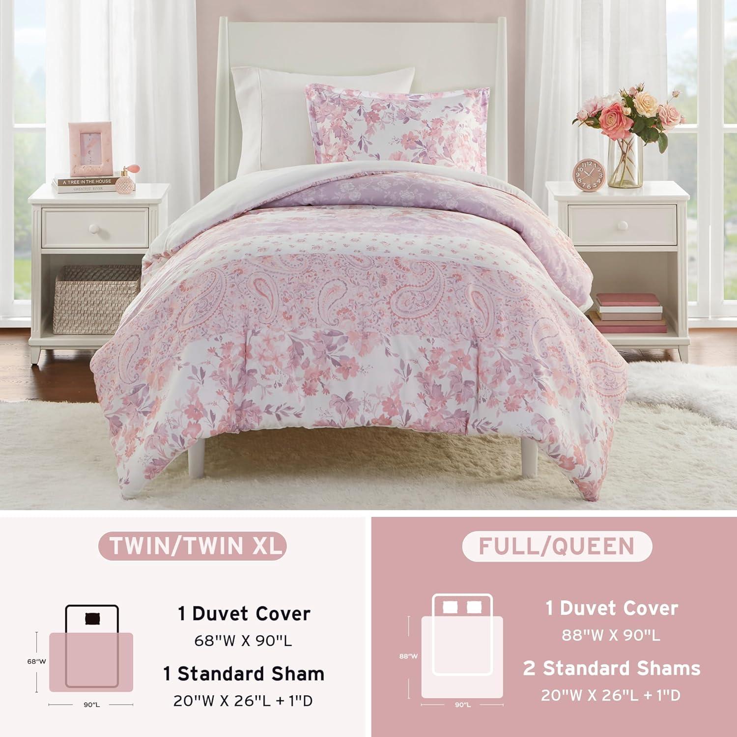 Intelligent Design Oliena Floral Paisley Duvet Cover Set