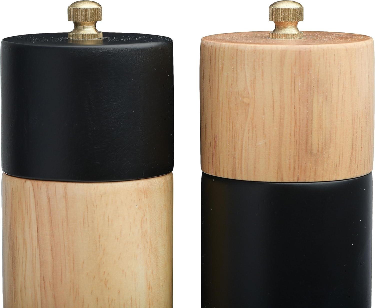 Bloomingville Two-Tone Rubber Salt and Pepper Mills