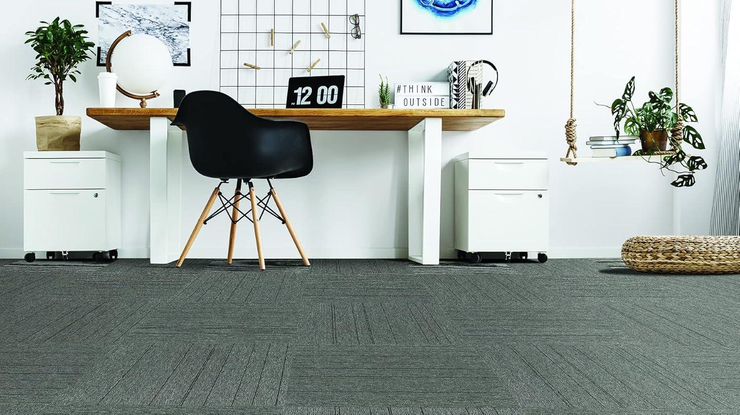 Mohawk Basics 24" x 24" PET Fiber Carpet Tiles (96 sqft Per Carton-24 Tiles)