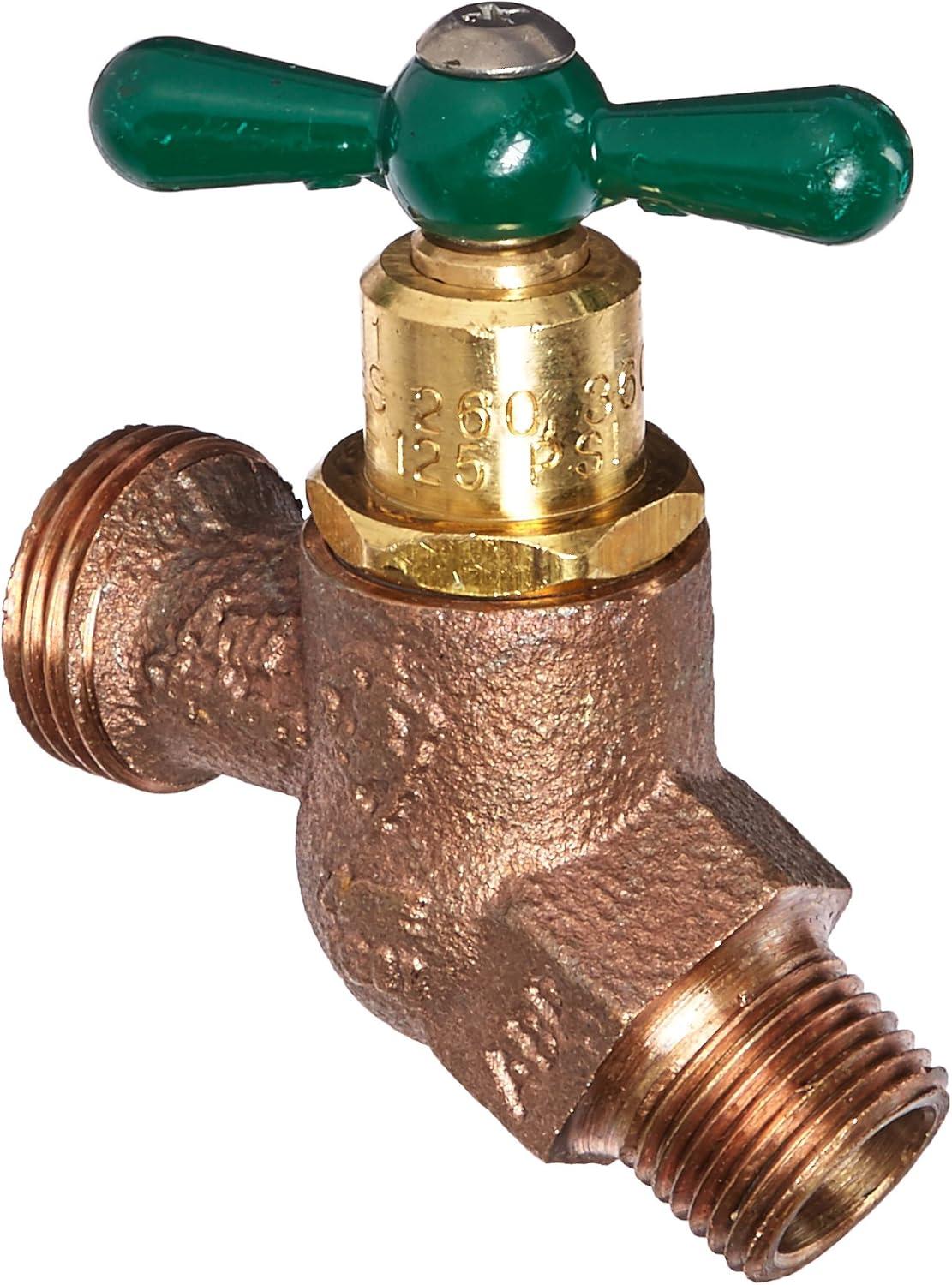 ARROWHEAD BRASS & PLUMBING 261LF 1/2" Male Iron Pipe x 3/4" Hose Connection