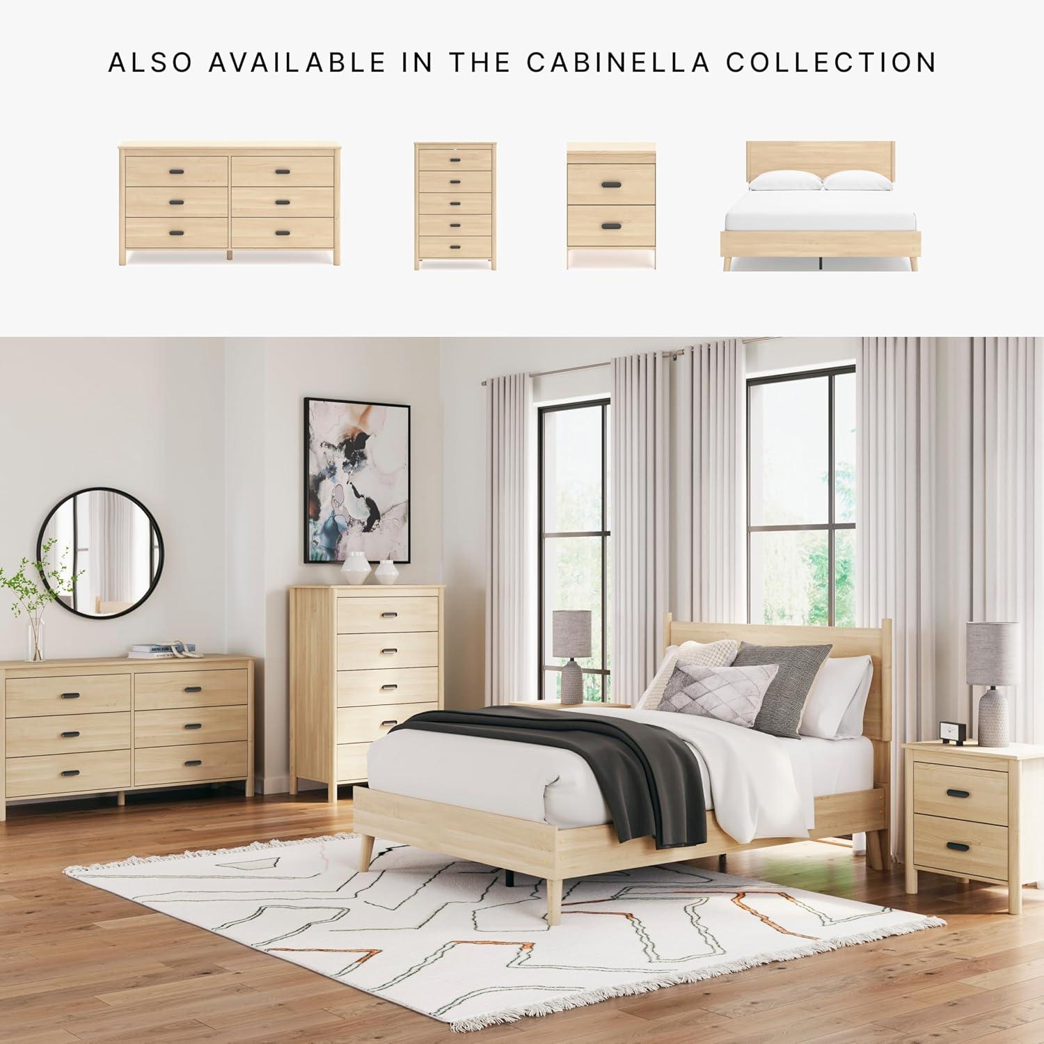 Signature Design by Ashley Cabinella Six Drawer Dresser, Tan