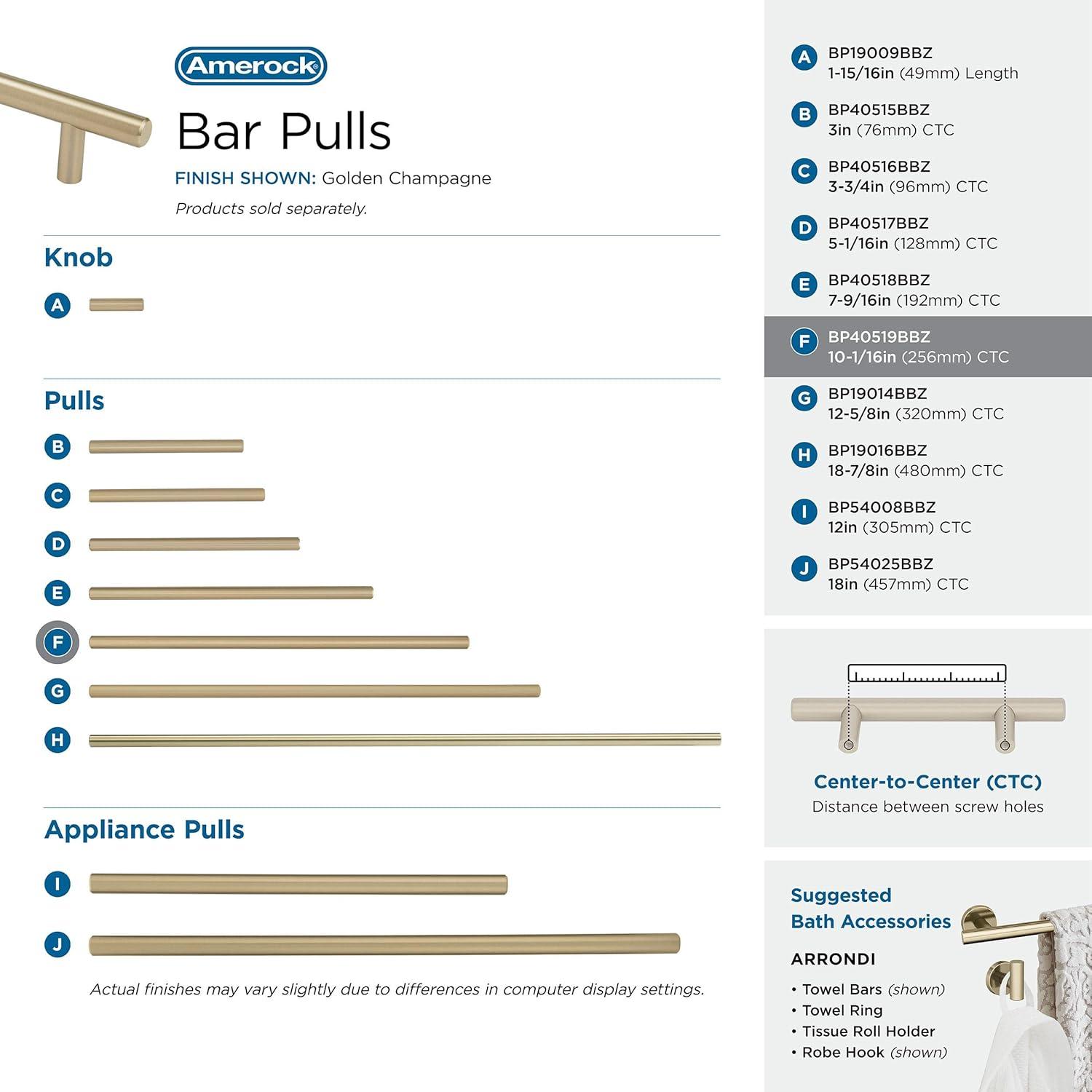 Wayfair Basics® Bar Pulls 10 1/16" Center to Center Bar Pull