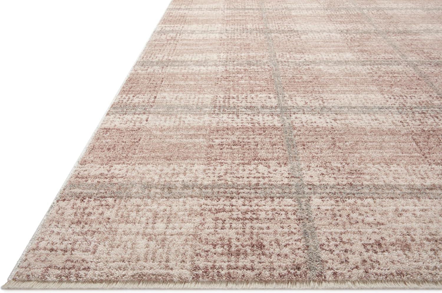 Clay and Mist Geometric Wool and Synthetic Accent Rug 2'-3" x 3'-10"