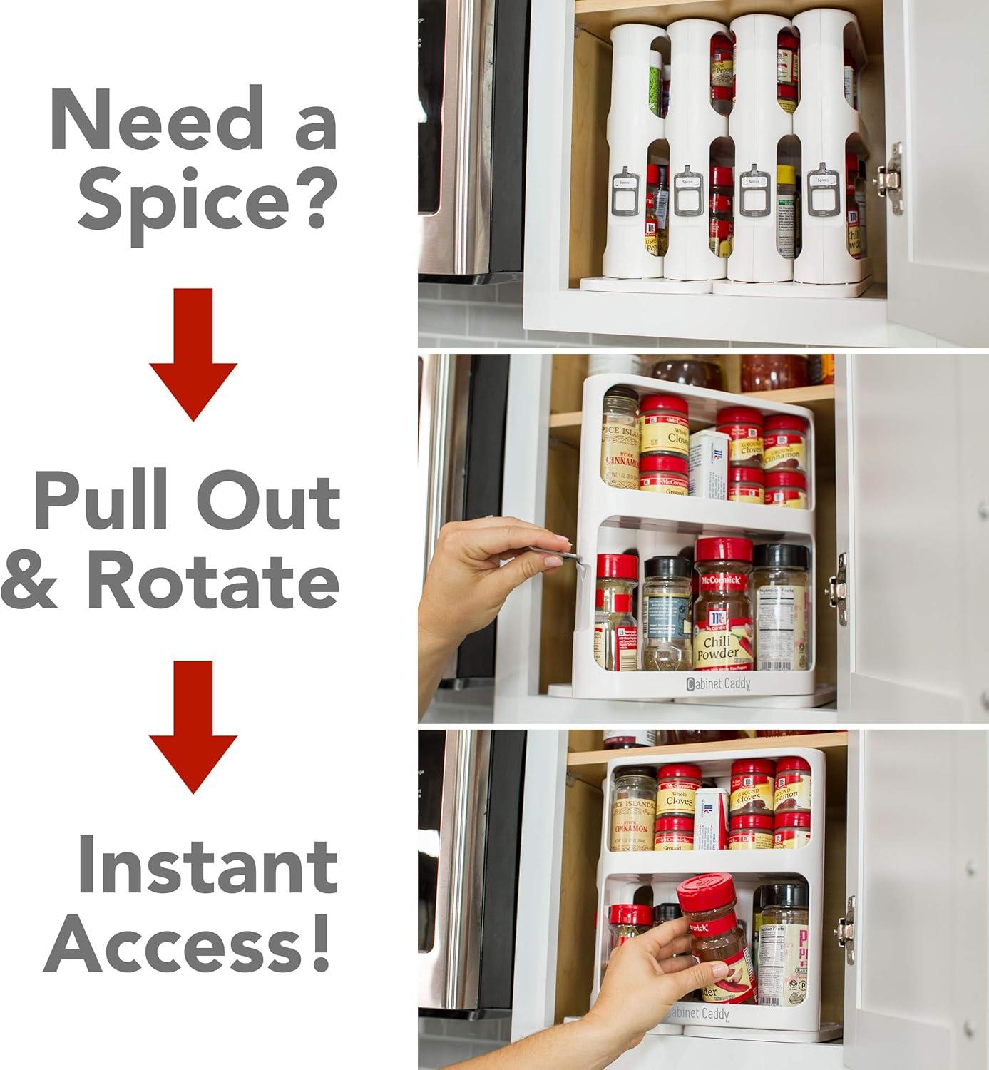 Cabinet Caddy Freestanding Spice Rack