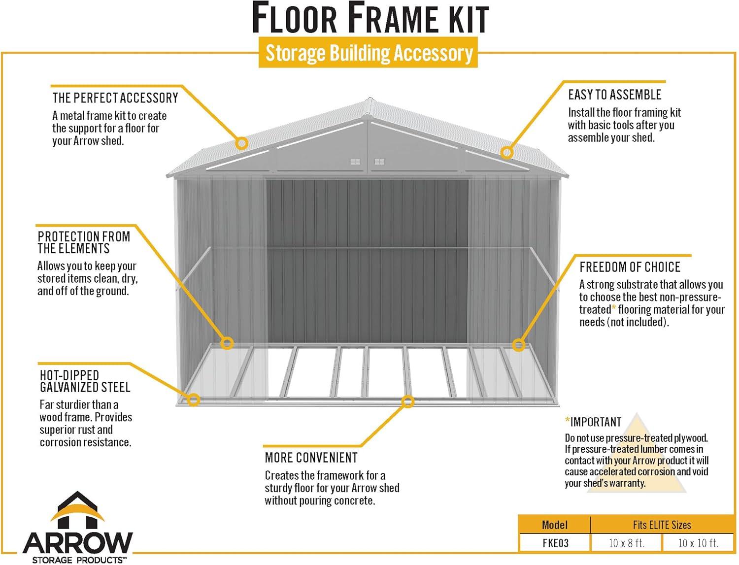 Arrow Arrow Rust Resistant Steel Flooring Kit