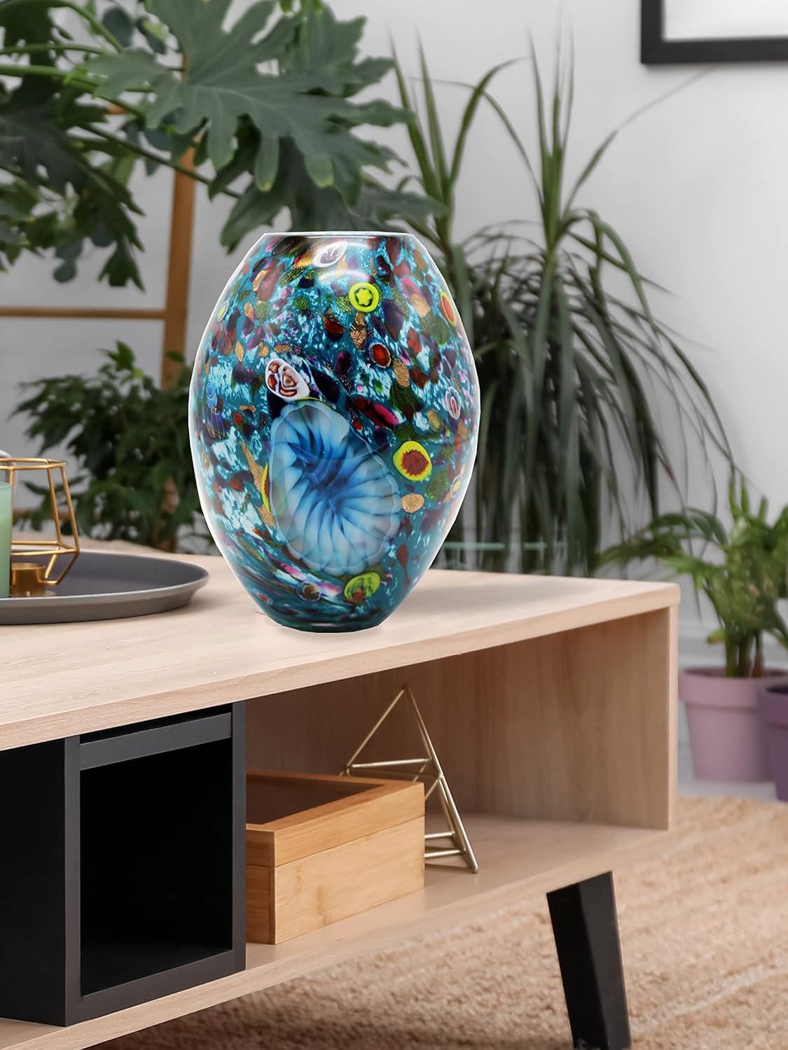 Dale Tiffany Glass Table Vase