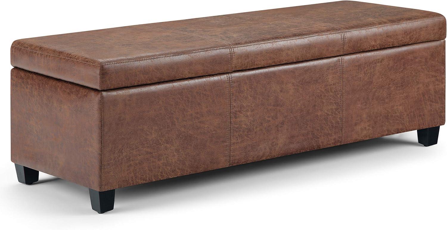 Avalon Faux Leather Ottoman