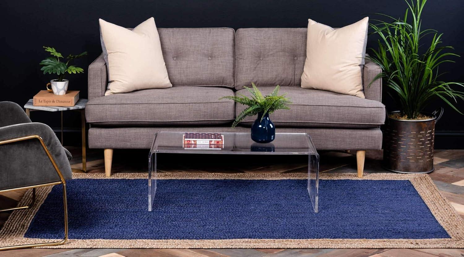 Unique Loom 6' 1 x 9' 0 Goa Braided Jute Rectangle Area Rug