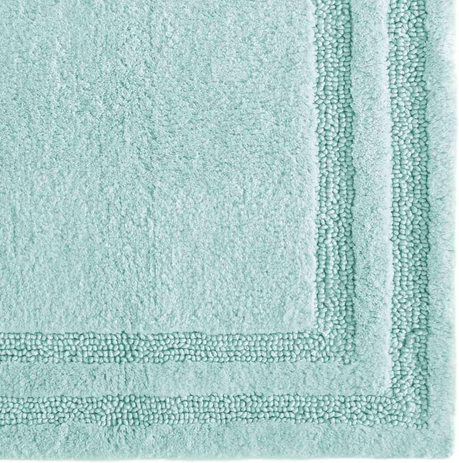 Isla Aqua Cotton Tufted 2-Piece Bath Rug Set