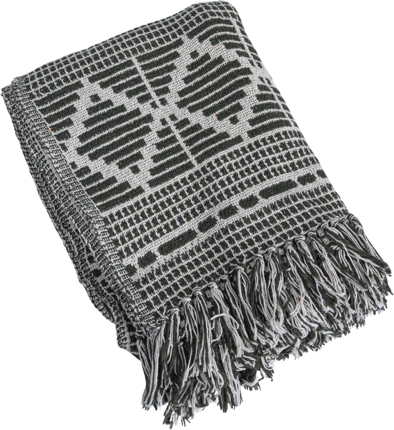Bloomingville Hand Woven Throw Blanket