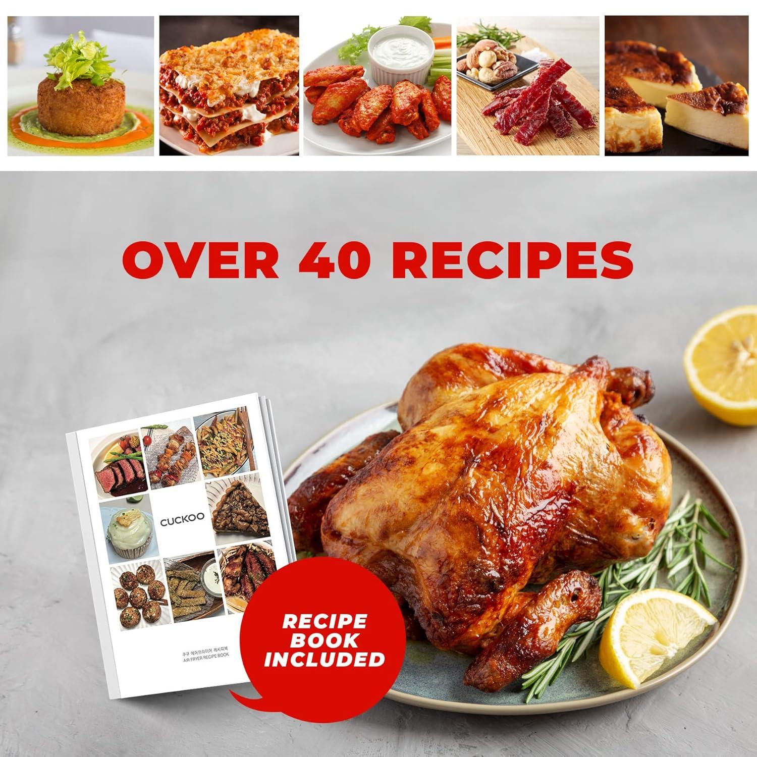 Cuckoo Electronics CUCKOO Air Oven | 18 Preset Modes, 360 Convectional Cooking, Premium Interior & Exterior, All accessories included Black/Stainless Steel CAFO-A2601S