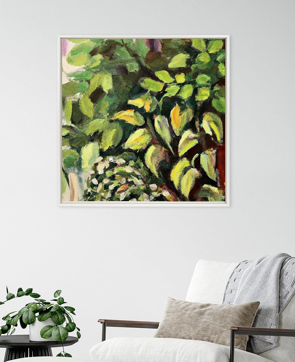 Kate and Laurel Sylvie Blank Framed Canvas Wall Art, 30x30 White, Modern Empty Canvas for Paint-Your-Own Art, Premium Canvas Already Framed