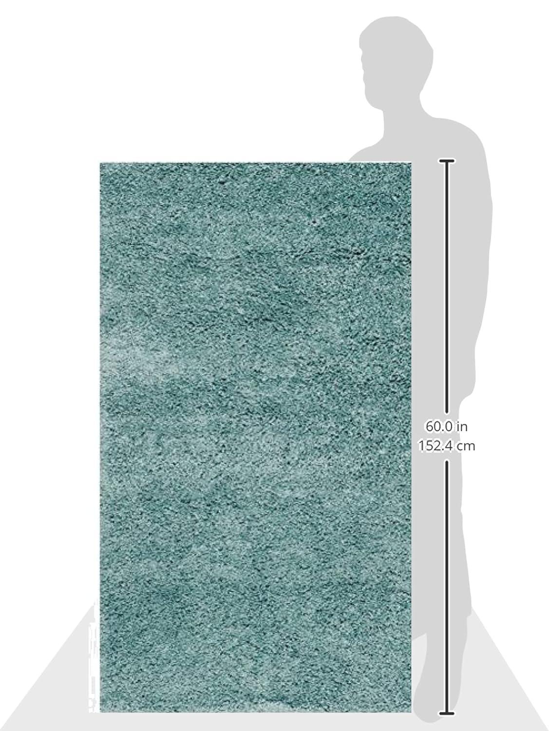 California Shag SG151 Power Loomed Indoor Accent Rug - Light Blue - 2'3"x5' - Safavieh