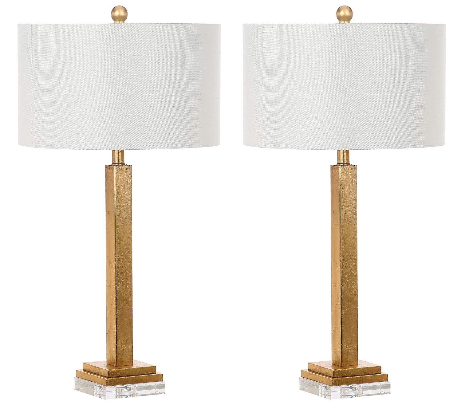 Perri Table Lamp (Set of 2) - 30 Inch Height - LIT4378 - Gold/Off White - Safavieh