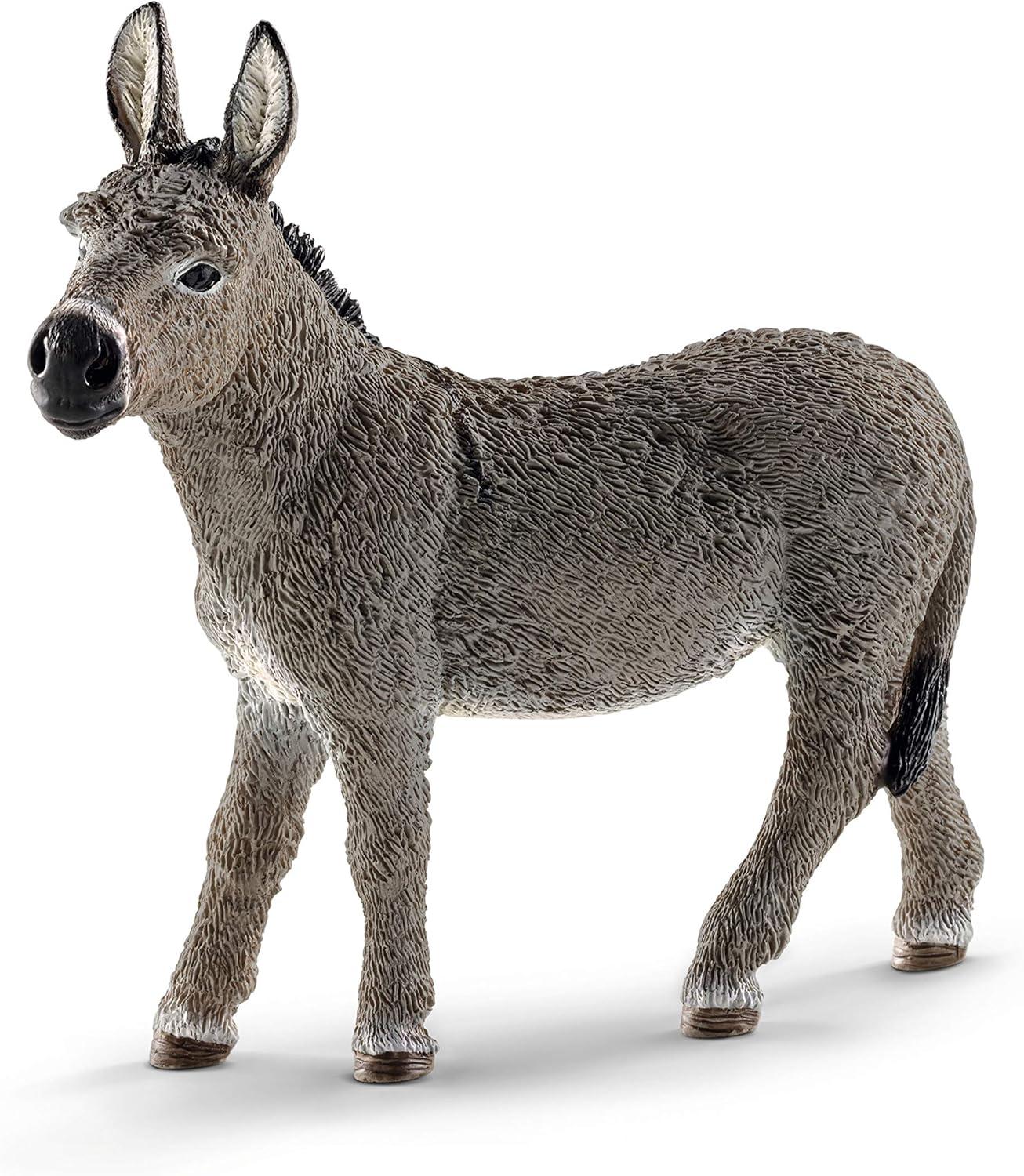 Schleich - Farm World: Donkey Animal Decorative Toy Figurine, 1 Pc