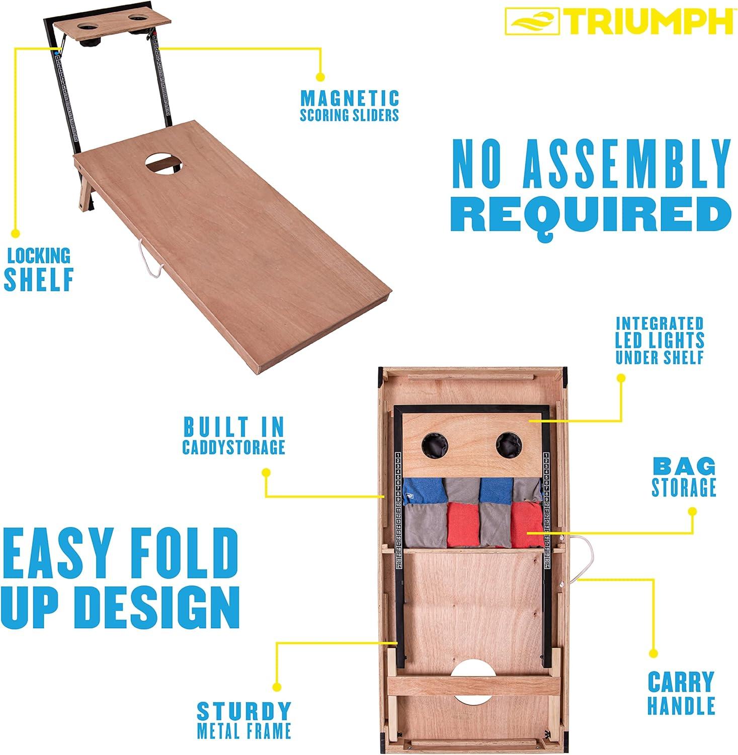 Triumph 2x4 Integrated Cornhole Caddy