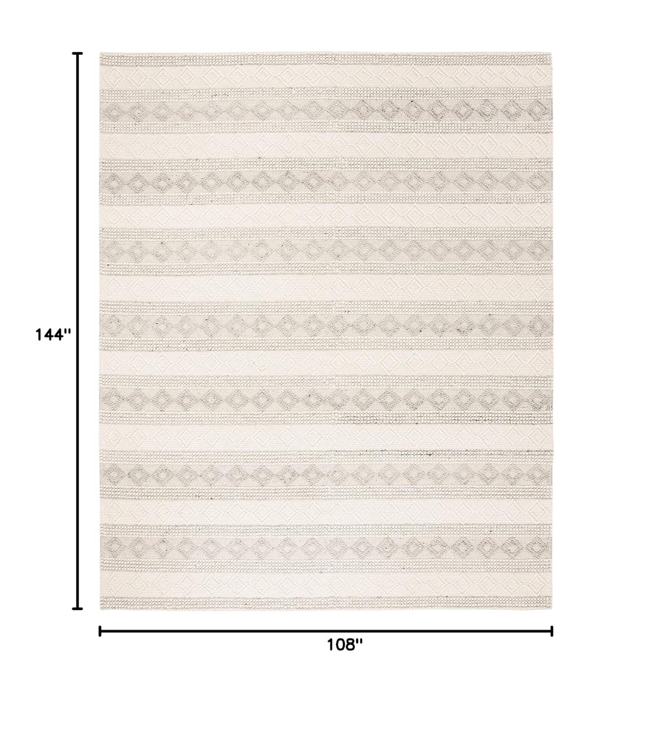 Natura NAT750 Hand Woven Area Rug - Grey/Ivory - 8'9"x11'9" - Safavieh.