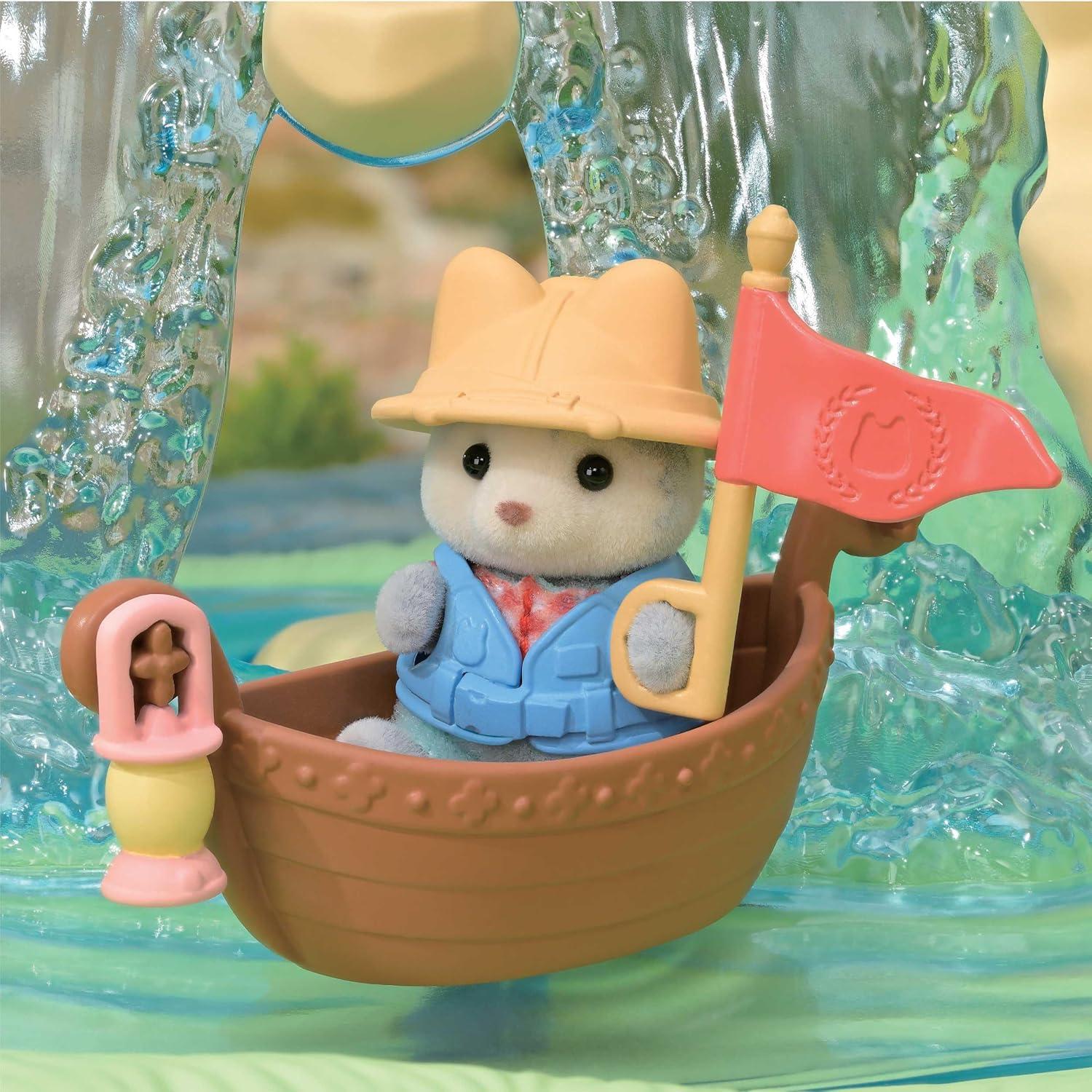 Calico Critters Secret Forest Falls, Dollhouse Playset with Figure and Accessories