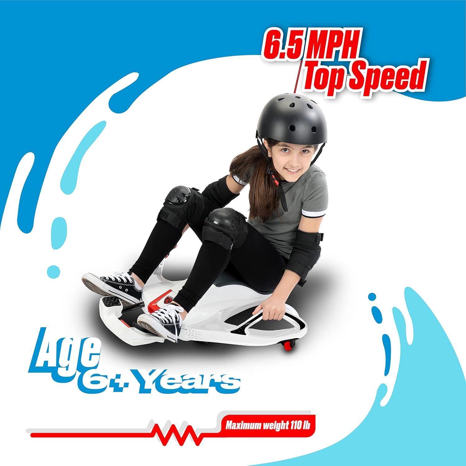 Rollplay Nighthawk Nexgen 24-Volt Battery Electric Ride-On Toy, White