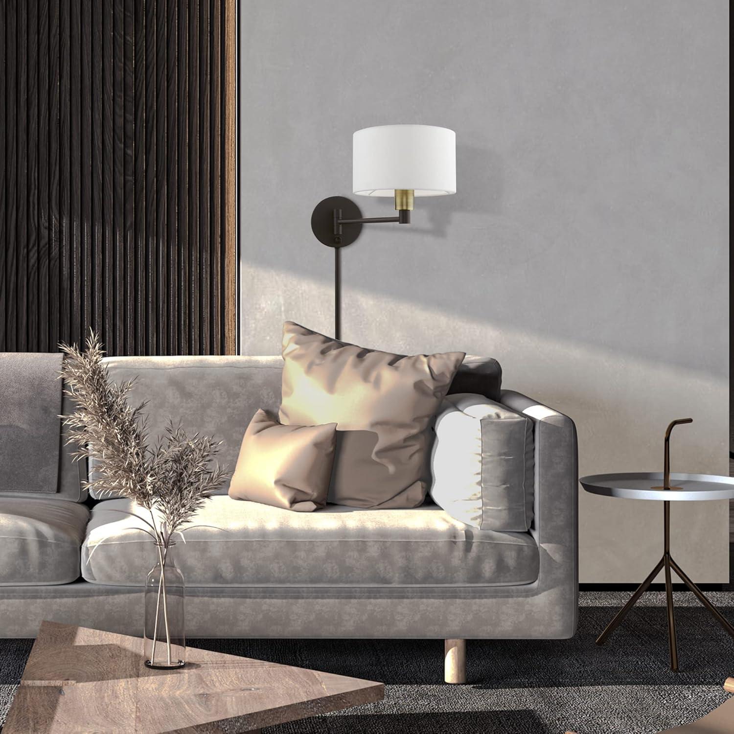 Livex Lighting 1 - Light Wall Light in Bronze/Antique Brass