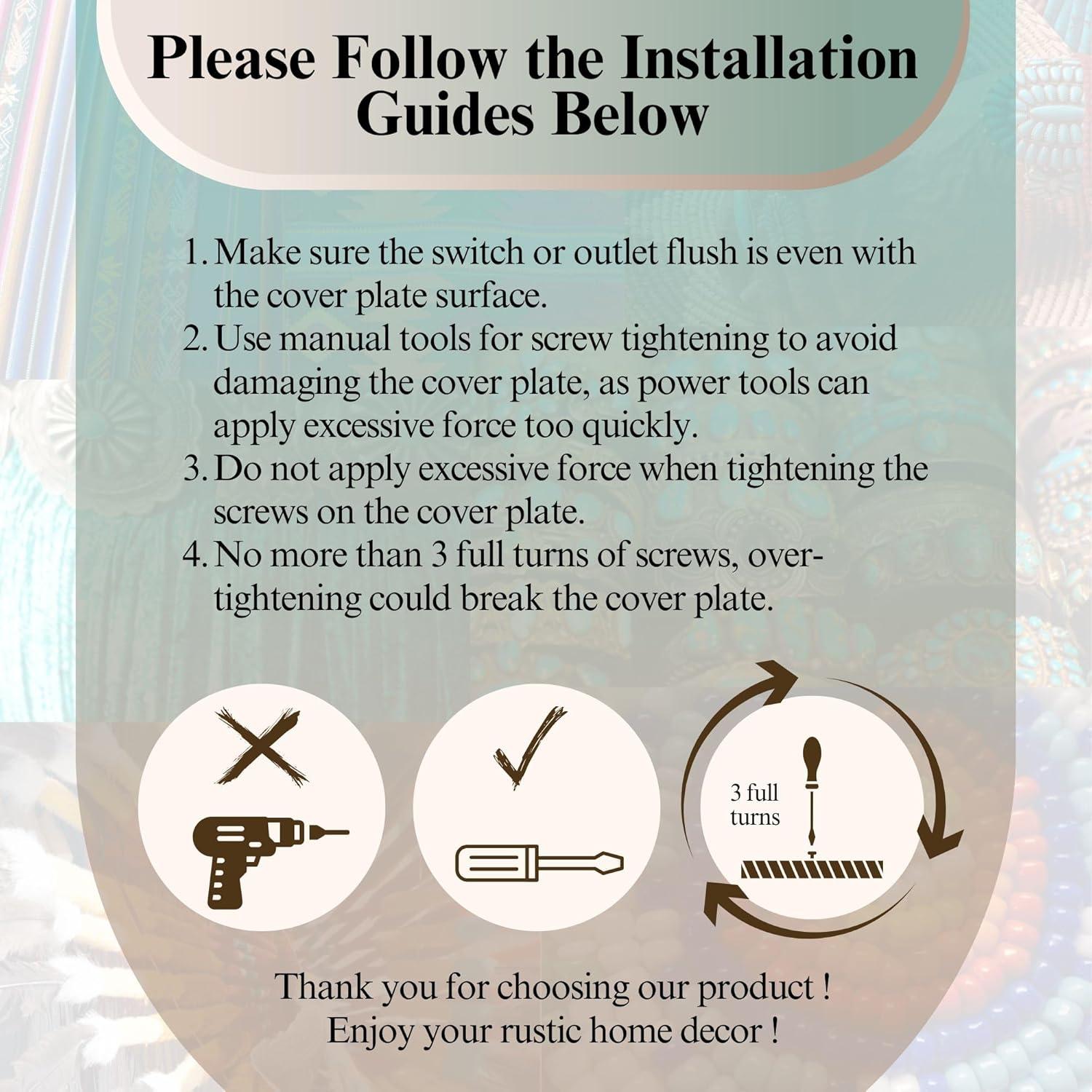 Paseo Road by HiEnd Accents Amelia Turquoise Double Wall Switch Plate, 5.5x4.75 inch