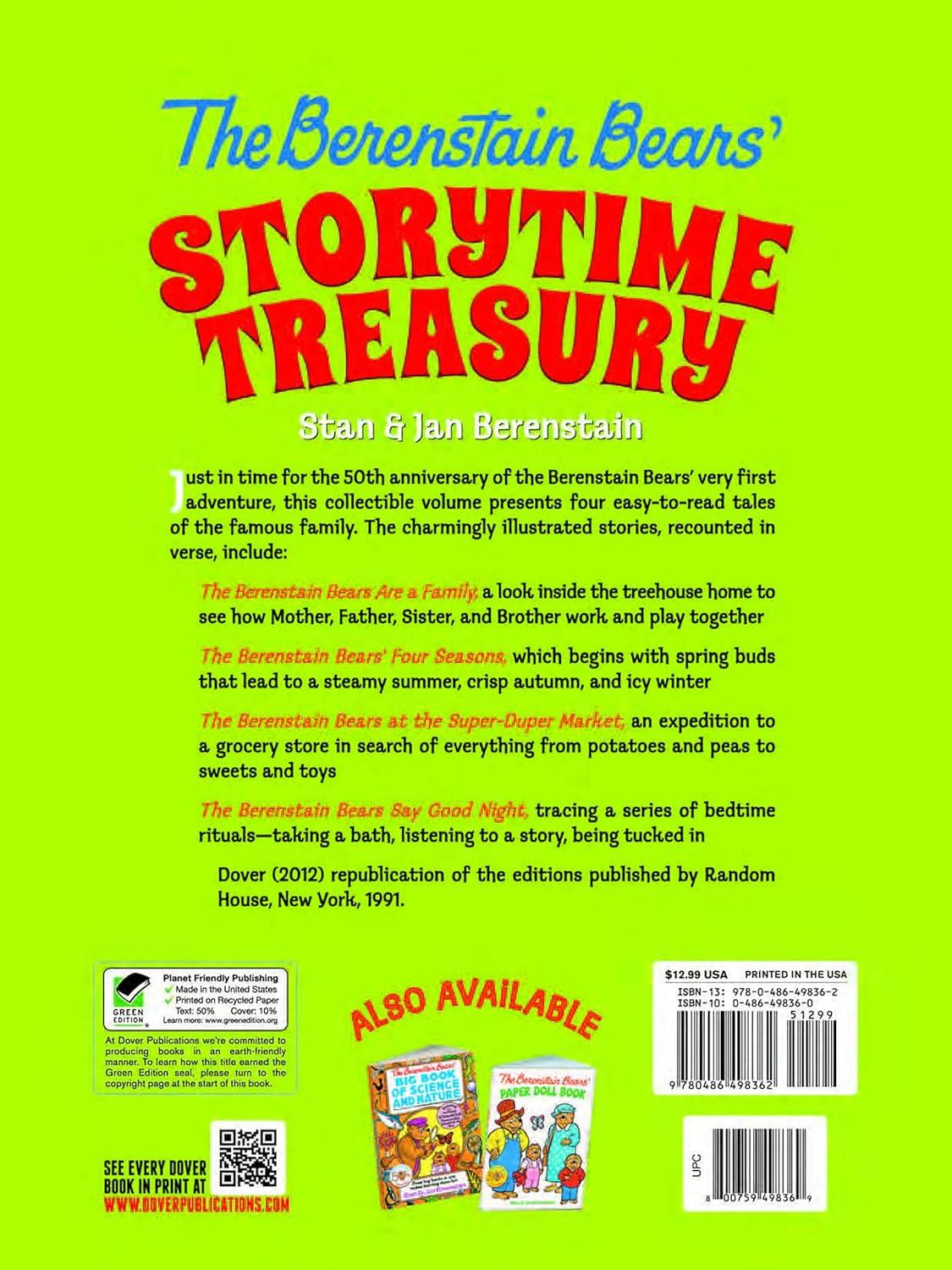 The Berenstain Bears' Storytime Treasury (Paperback)